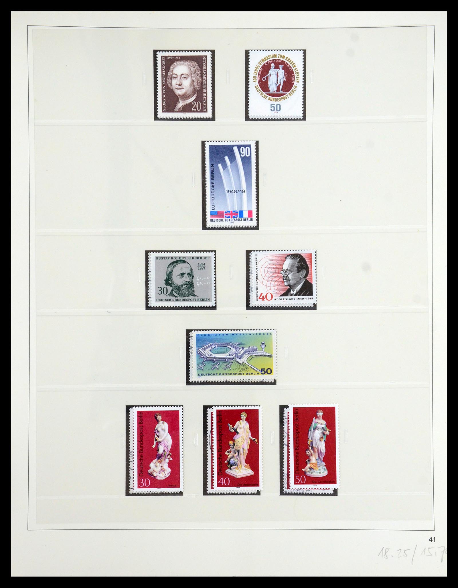35341 083 - Postzegelverzameling 35341 Berlijn 1948-1974.