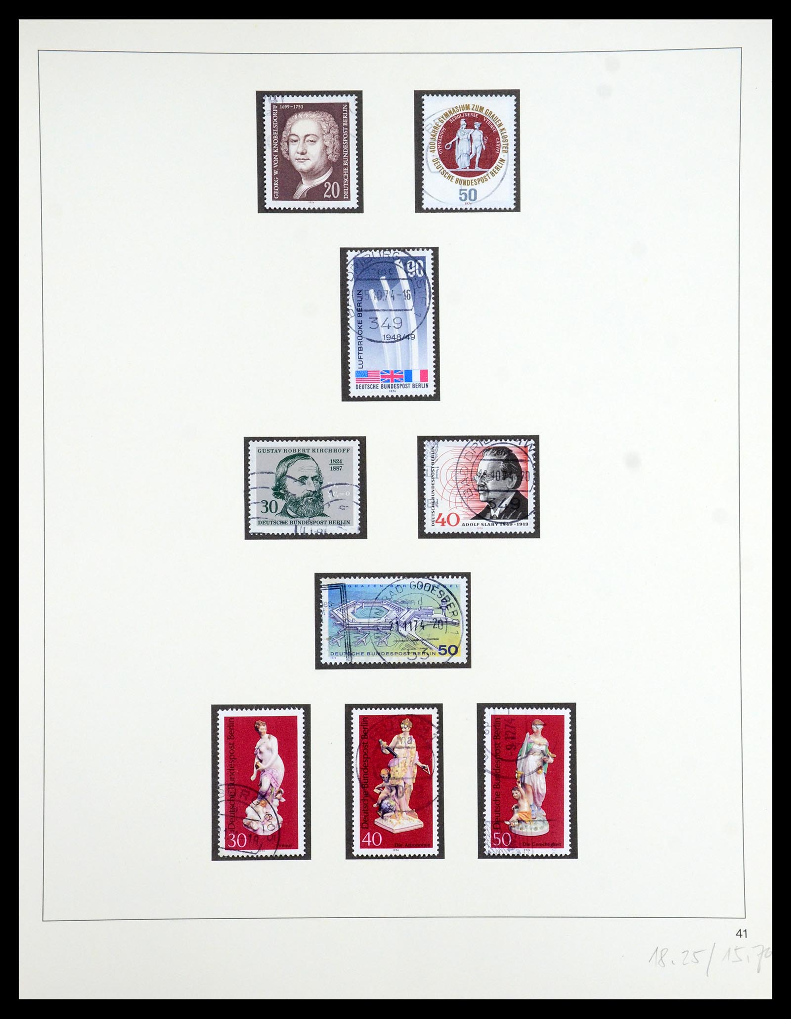35341 084 - Postzegelverzameling 35341 Berlijn 1948-1974.
