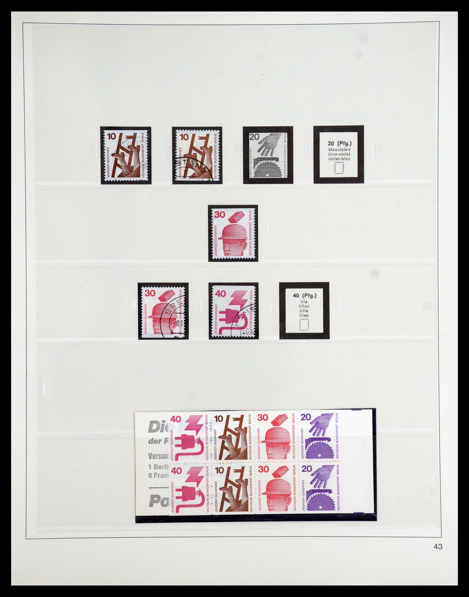 35341 087 - Postzegelverzameling 35341 Berlijn 1948-1974.