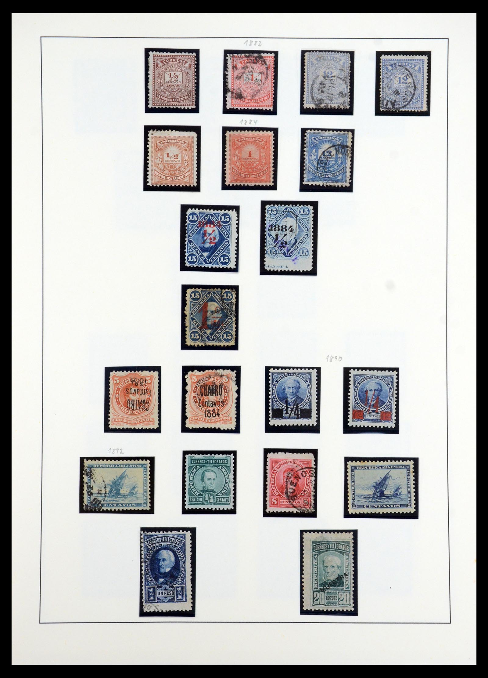 35343 003 - Postzegelverzameling 35343 Argentinië 1858-1965.
