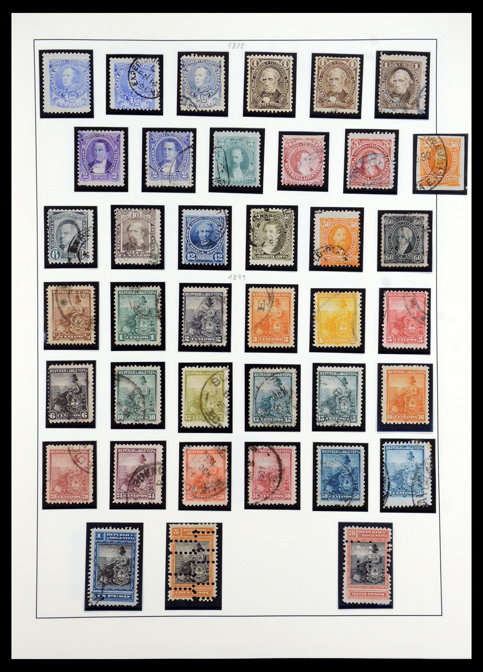 35343 005 - Postzegelverzameling 35343 Argentinië 1858-1965.