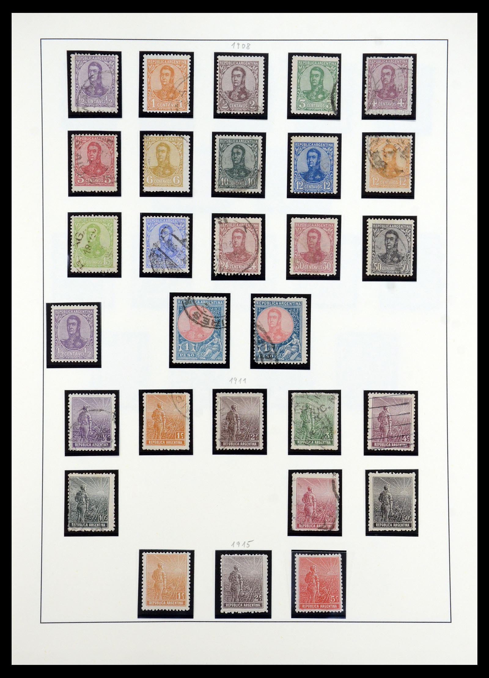 35343 007 - Postzegelverzameling 35343 Argentinië 1858-1965.