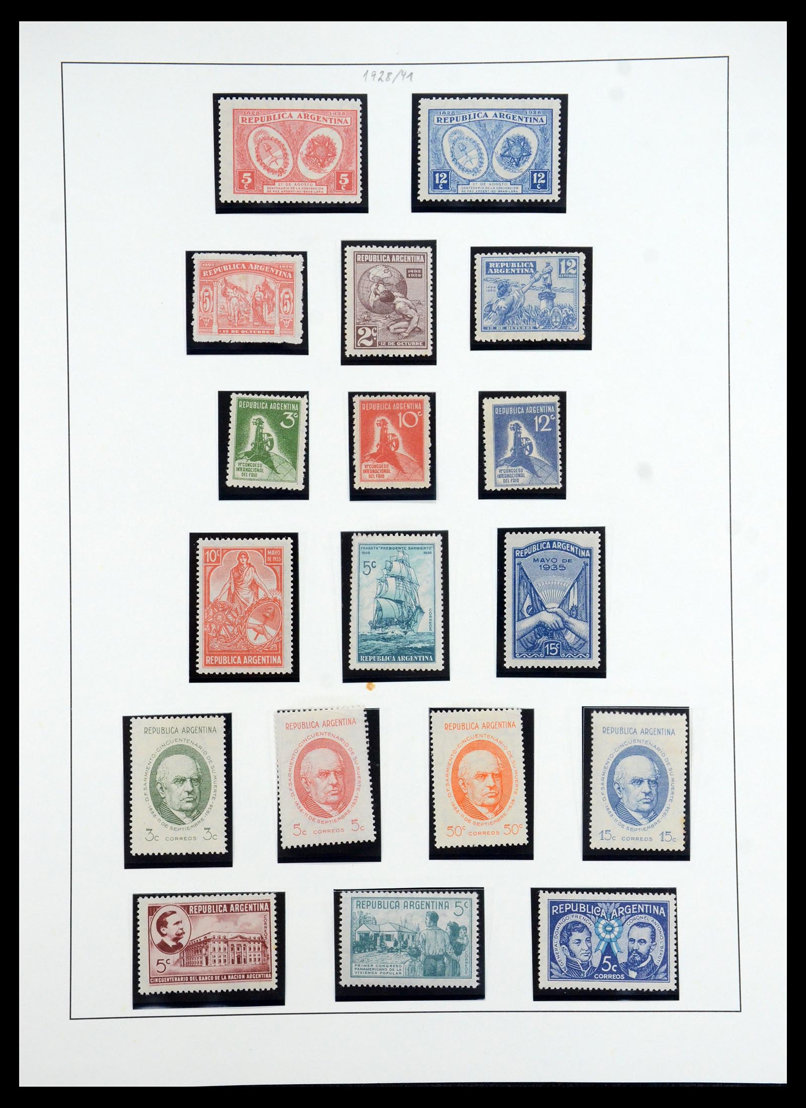 35343 016 - Postzegelverzameling 35343 Argentinië 1858-1965.