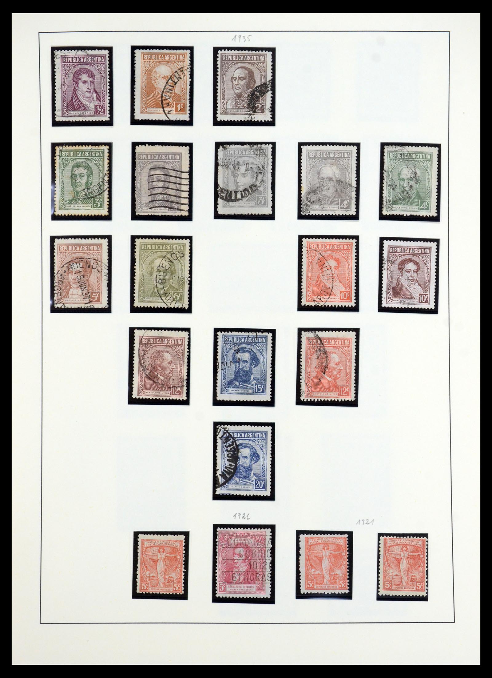 35343 017 - Postzegelverzameling 35343 Argentinië 1858-1965.