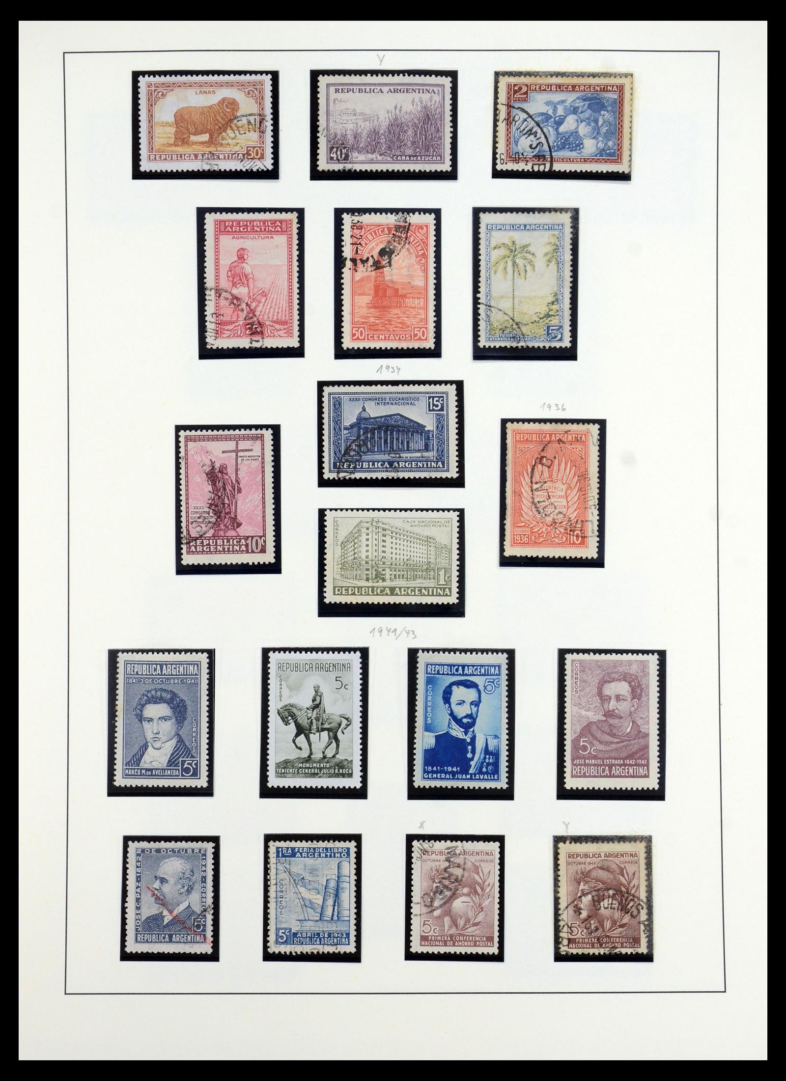 35343 019 - Postzegelverzameling 35343 Argentinië 1858-1965.