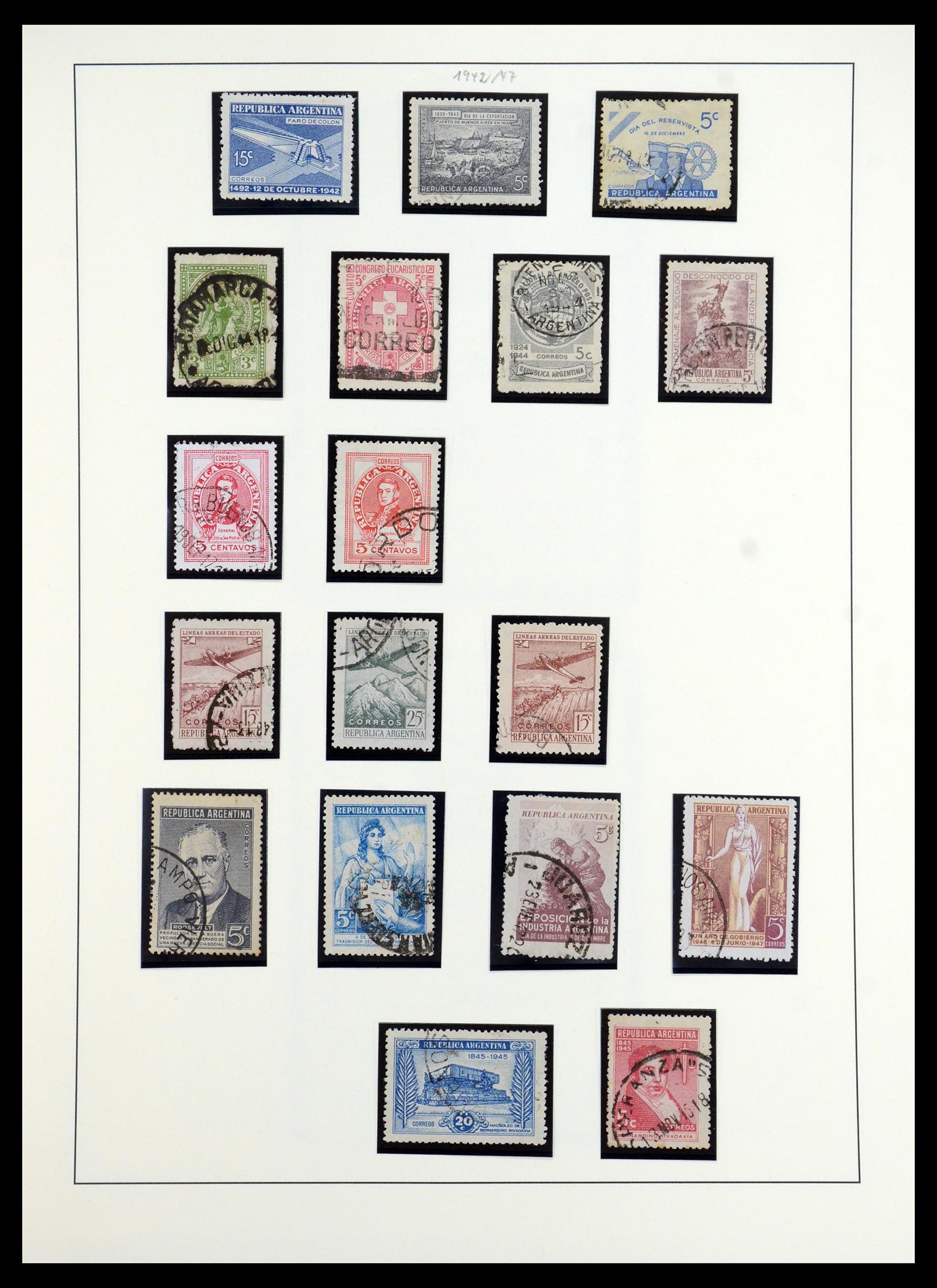35343 025 - Postzegelverzameling 35343 Argentinië 1858-1965.