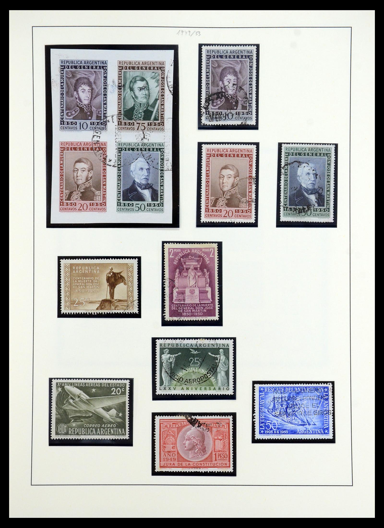35343 029 - Postzegelverzameling 35343 Argentinië 1858-1965.