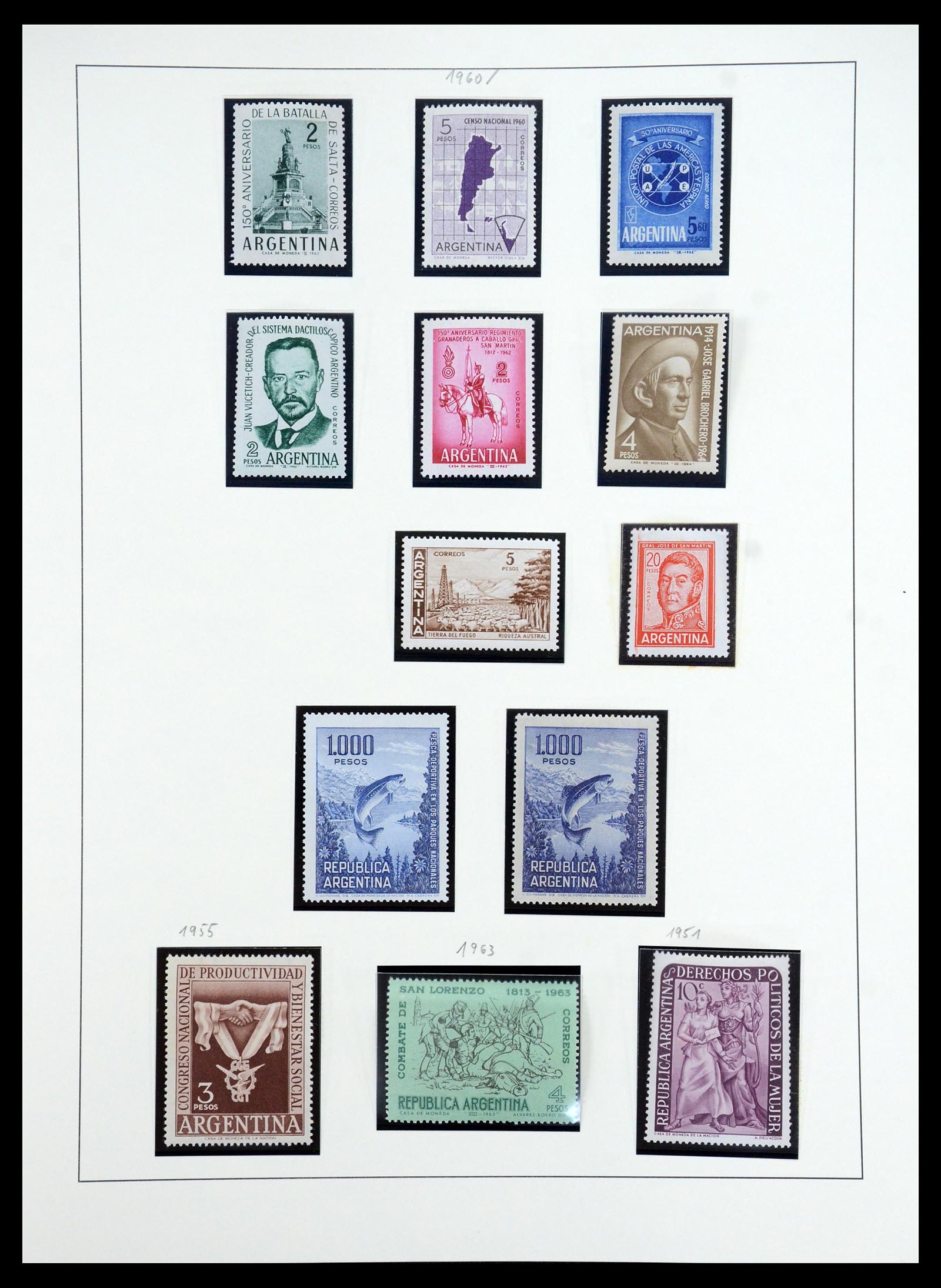 35343 034 - Stamp Collection 35343 Argentina 1858-1965.
