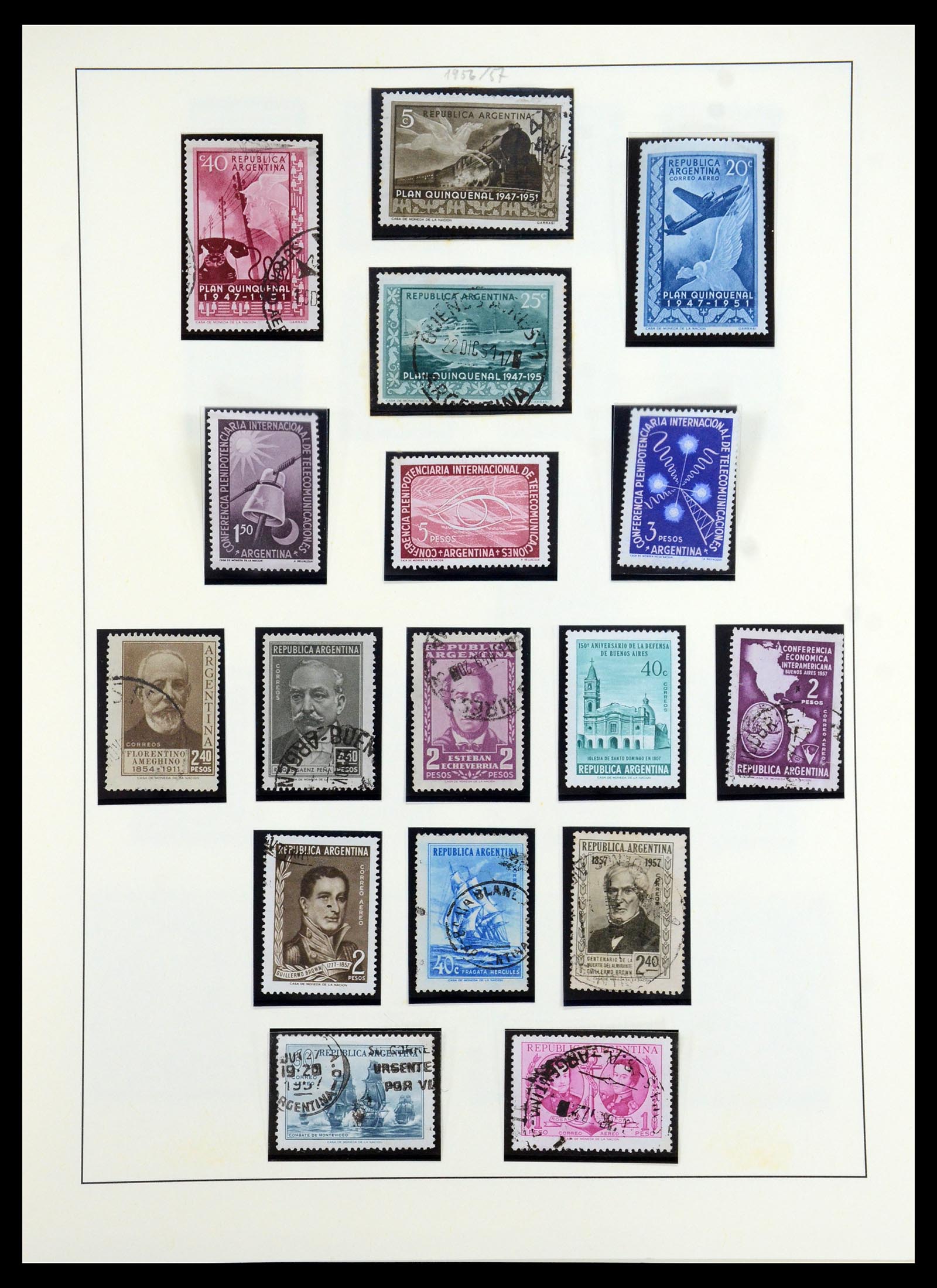 35343 037 - Postzegelverzameling 35343 Argentinië 1858-1965.