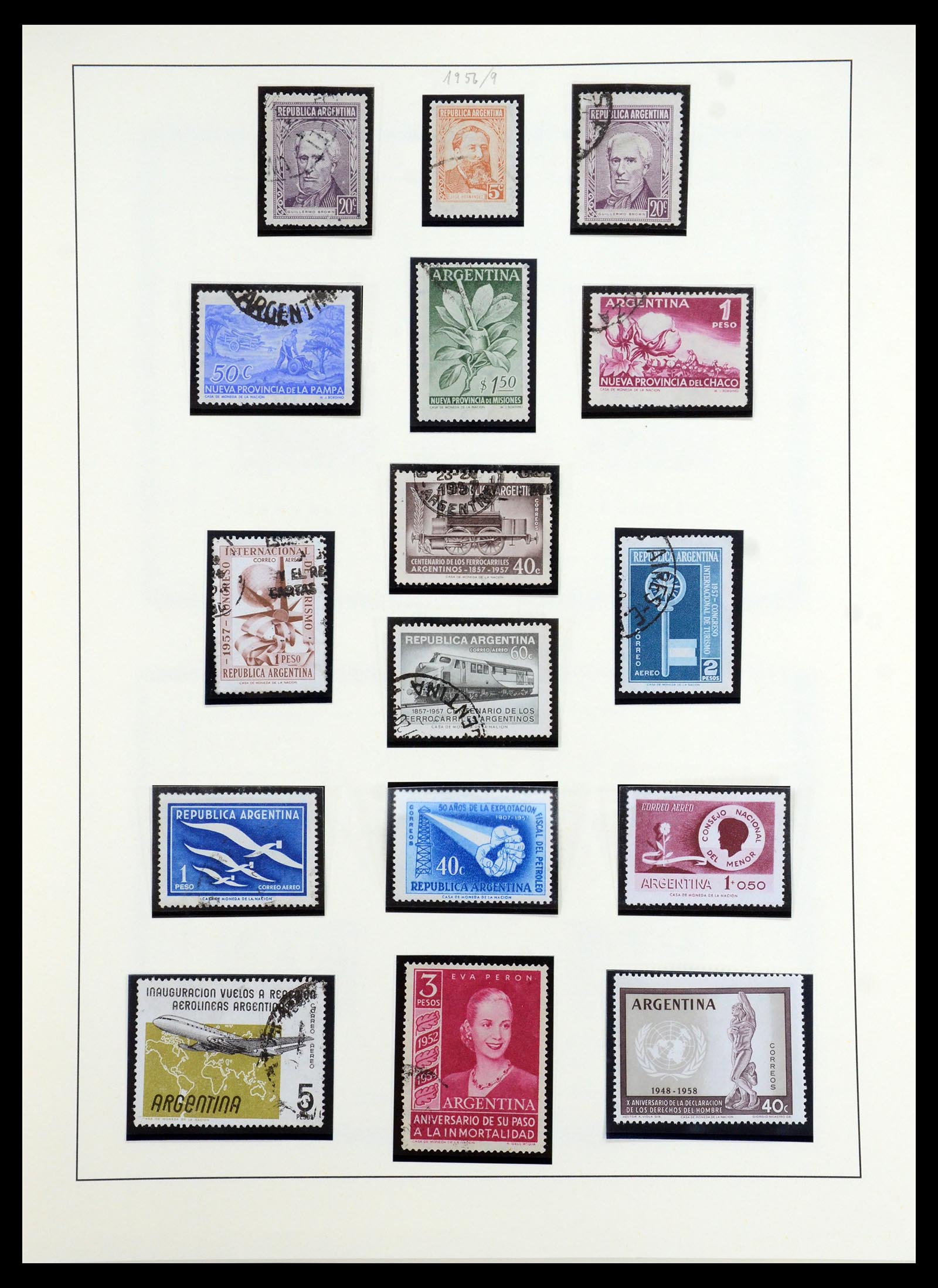 35343 039 - Postzegelverzameling 35343 Argentinië 1858-1965.