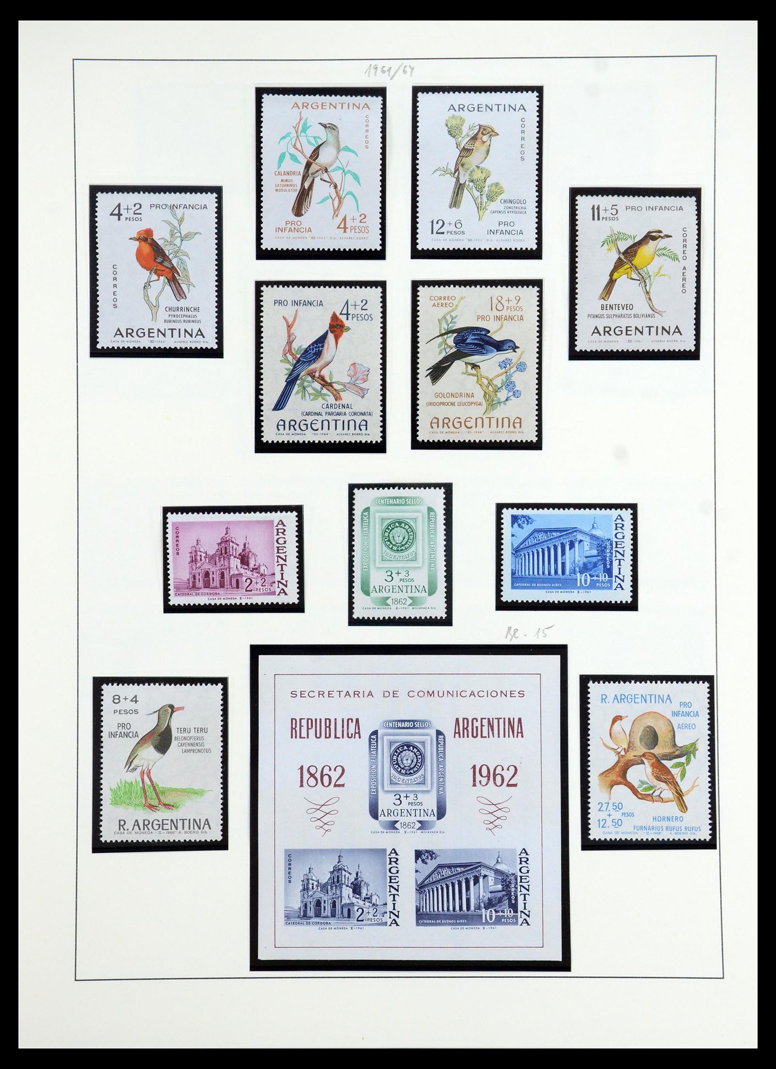 35343 048 - Postzegelverzameling 35343 Argentinië 1858-1965.