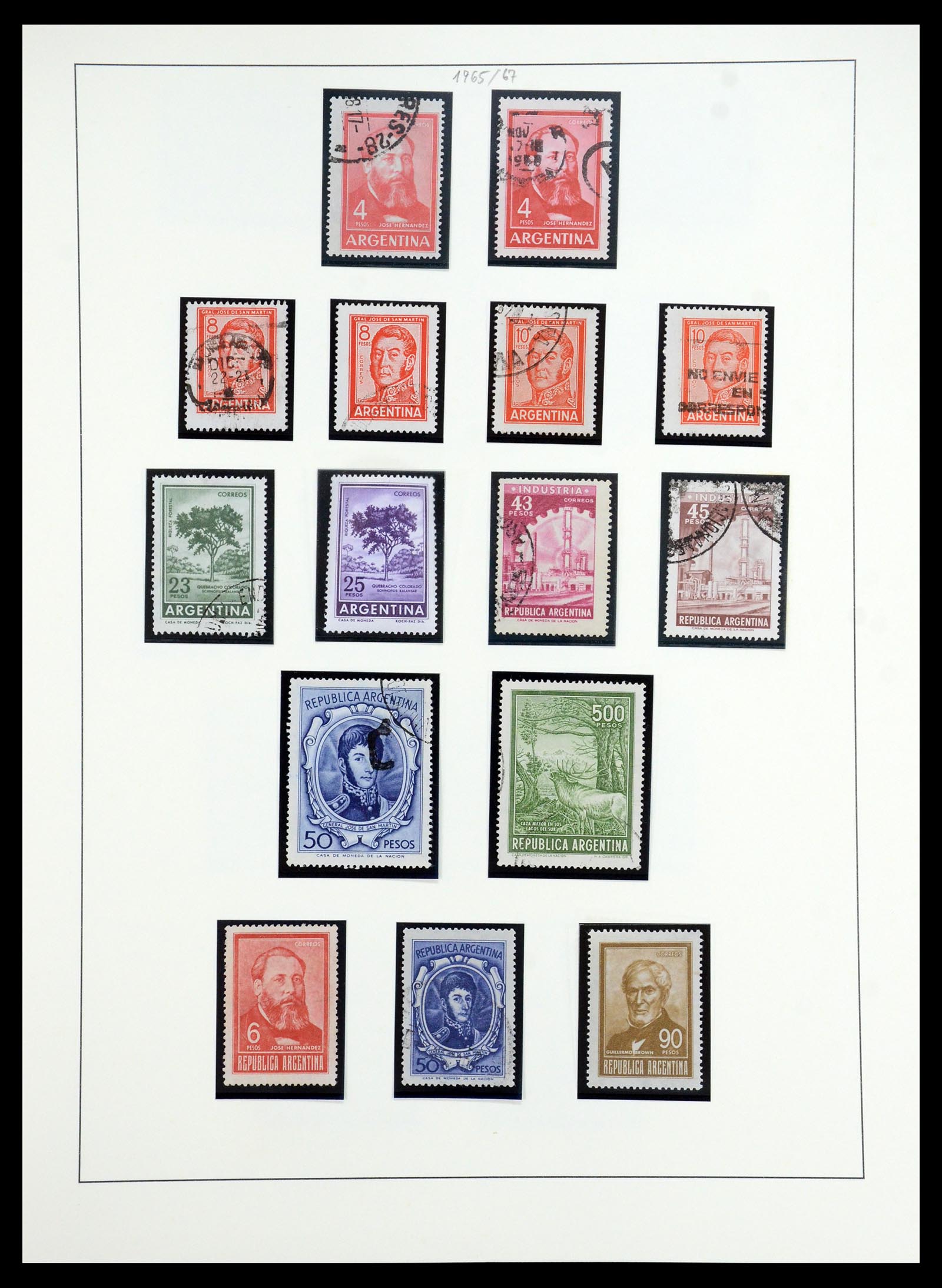 35343 051 - Postzegelverzameling 35343 Argentinië 1858-1965.
