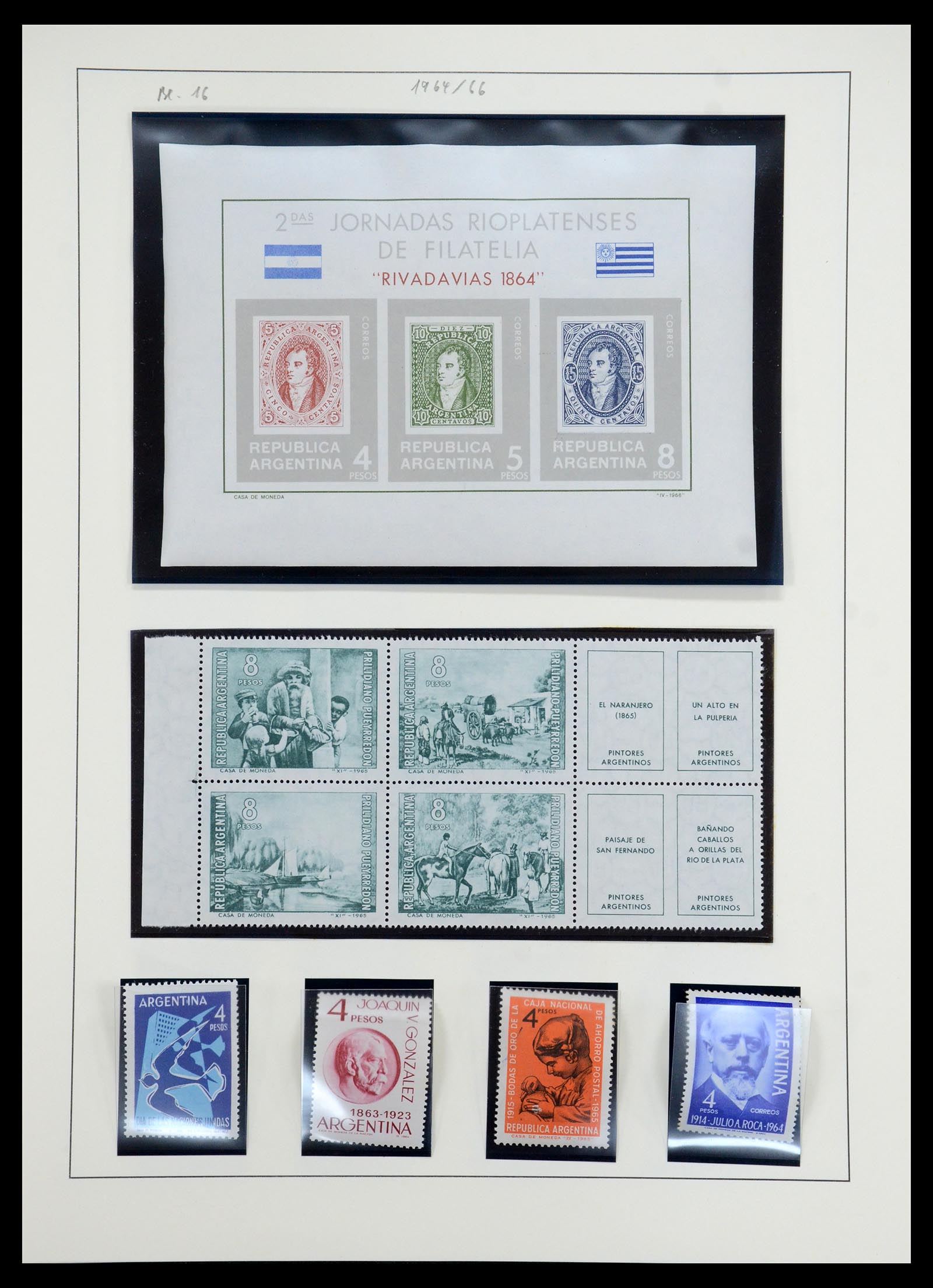 35343 053 - Postzegelverzameling 35343 Argentinië 1858-1965.