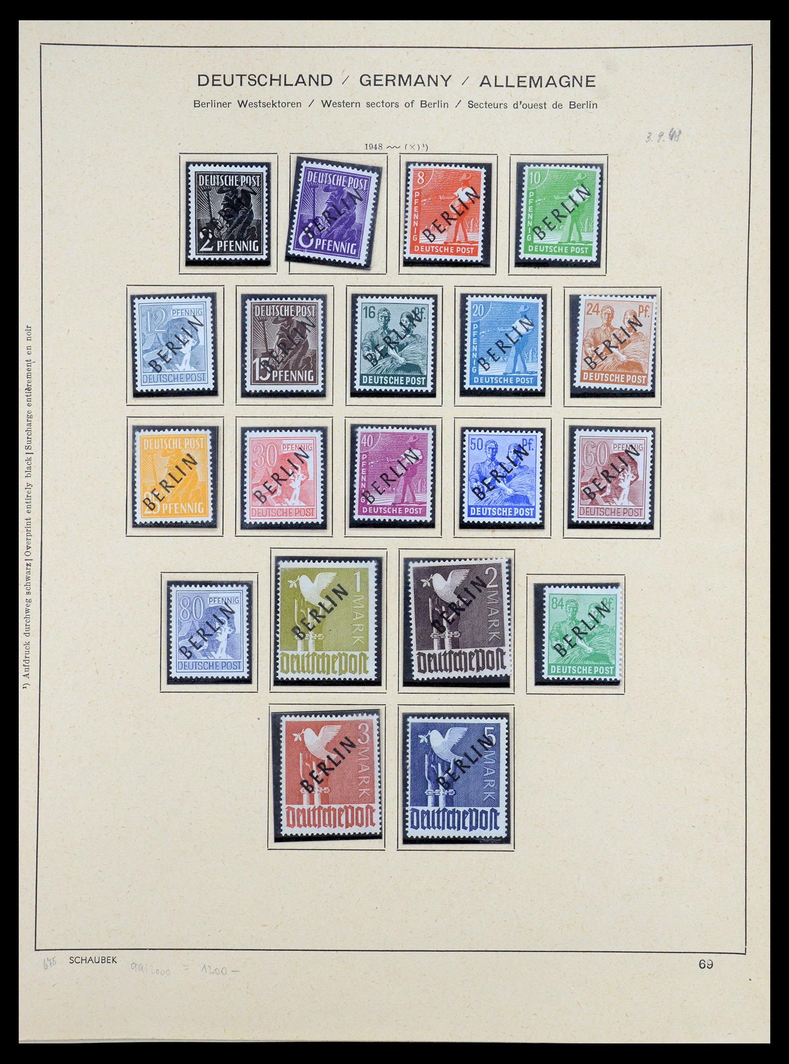 35344 001 - Postzegelverzameling 35344 Berlijn 1948-1990.