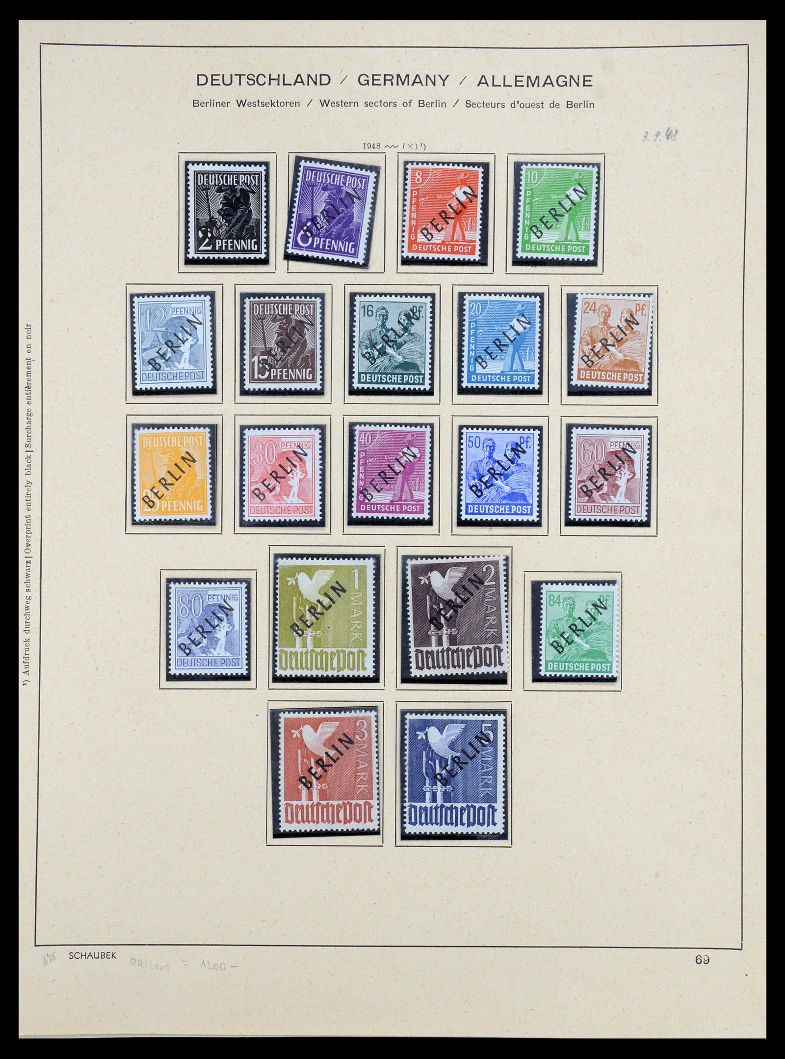 35344 001 - Postzegelverzameling 35344 Berlijn 1948-1990.