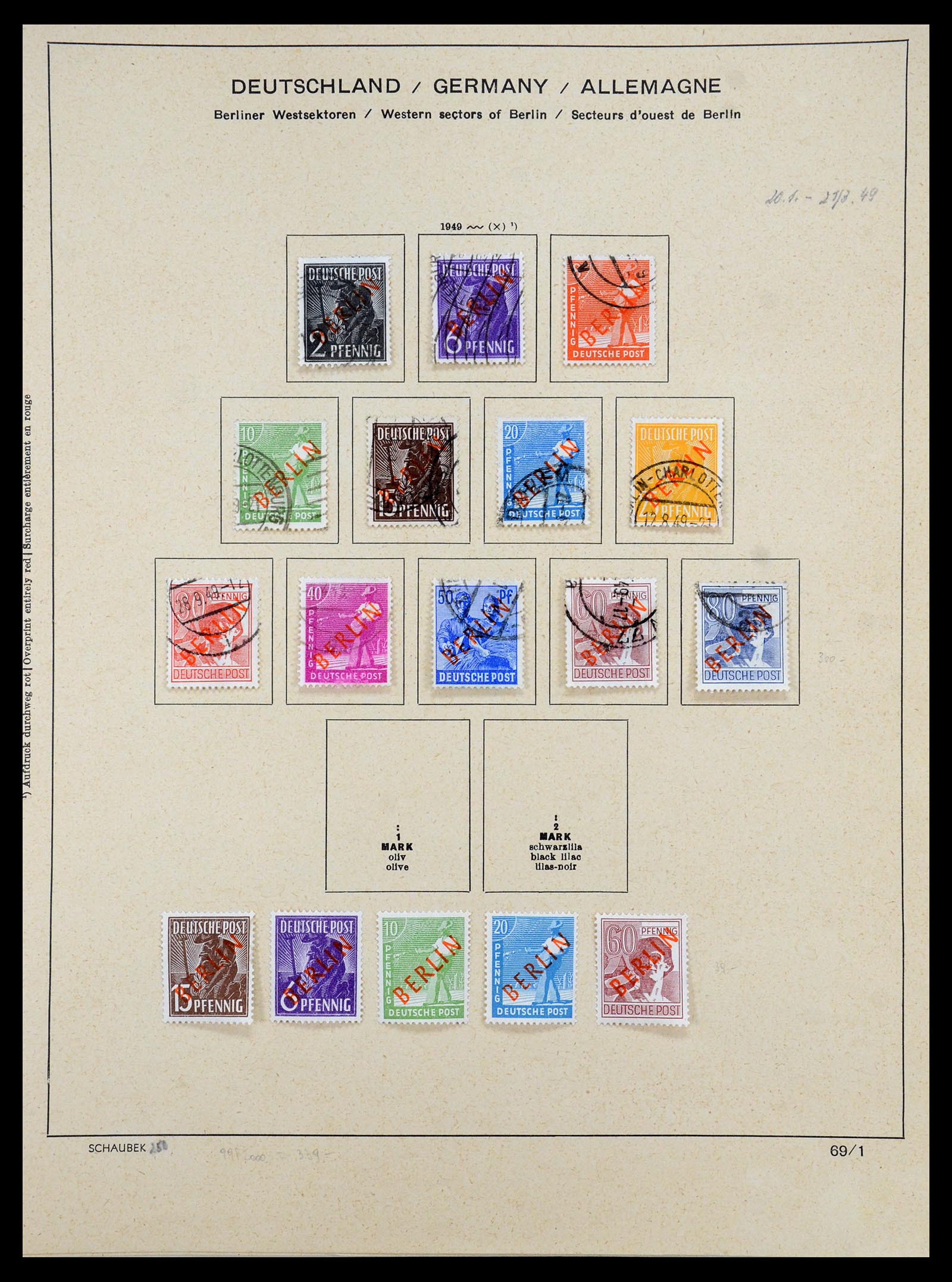 35344 002 - Postzegelverzameling 35344 Berlijn 1948-1990.