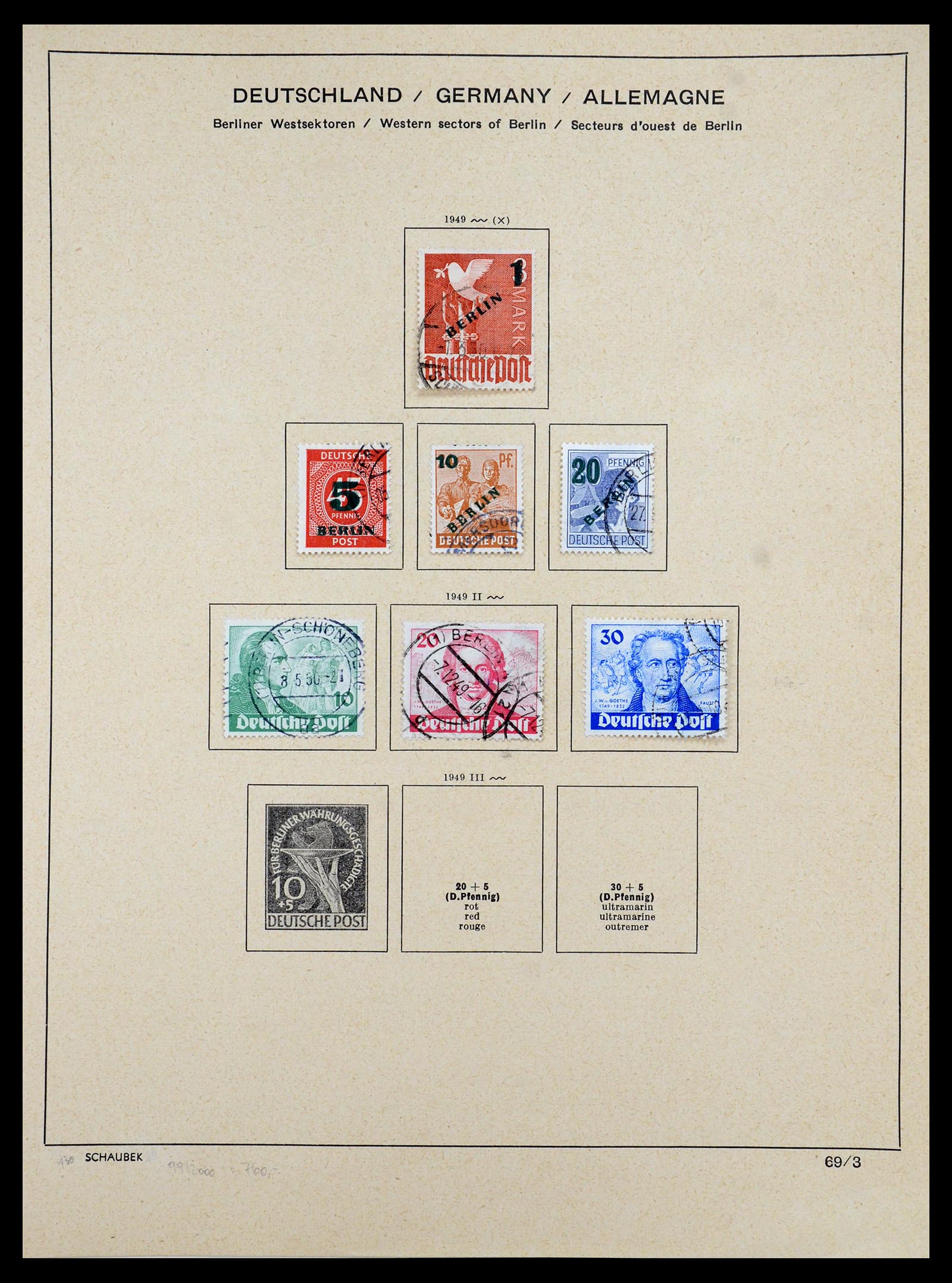 35344 004 - Postzegelverzameling 35344 Berlijn 1948-1990.