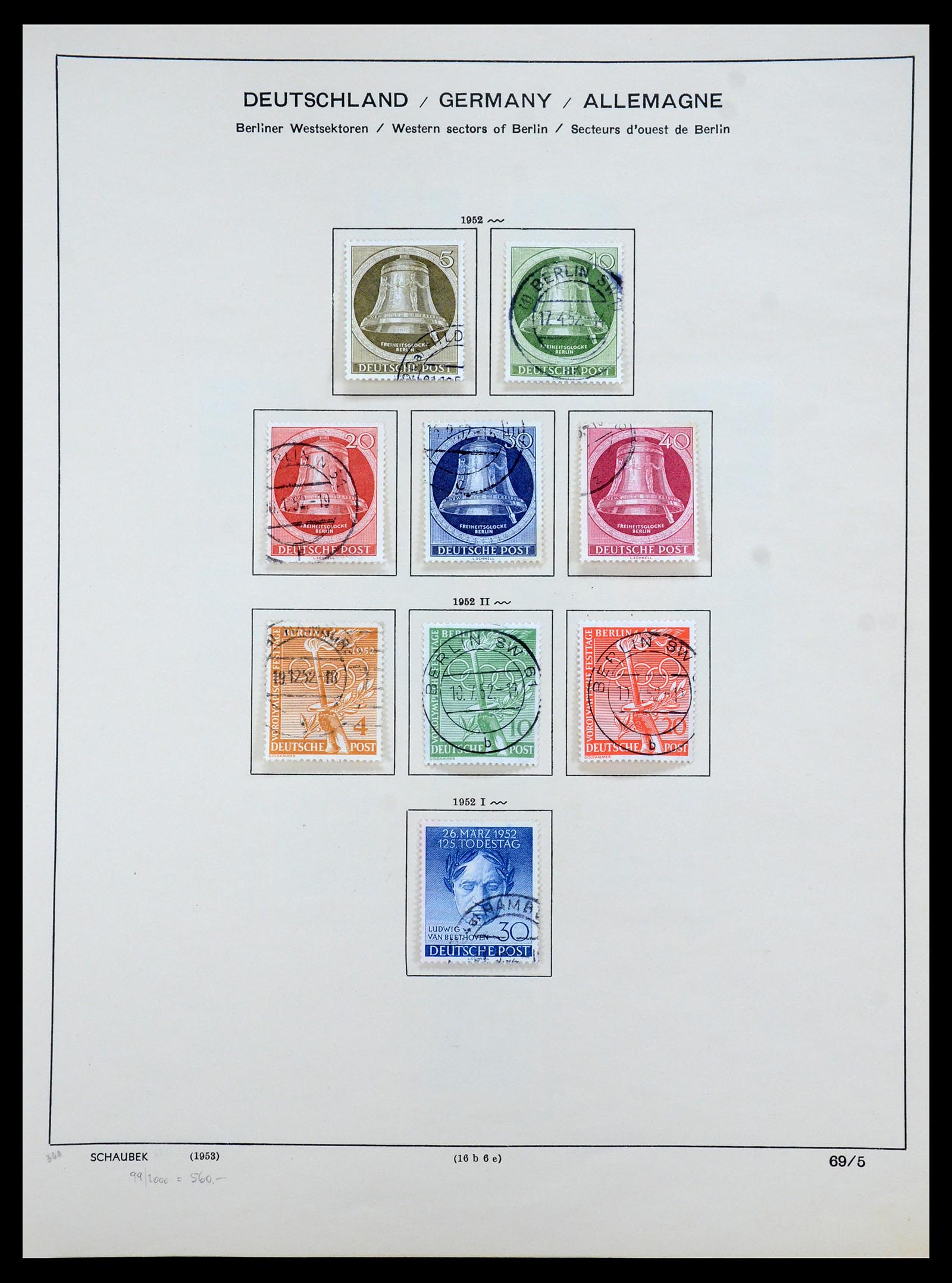 35344 007 - Postzegelverzameling 35344 Berlijn 1948-1990.