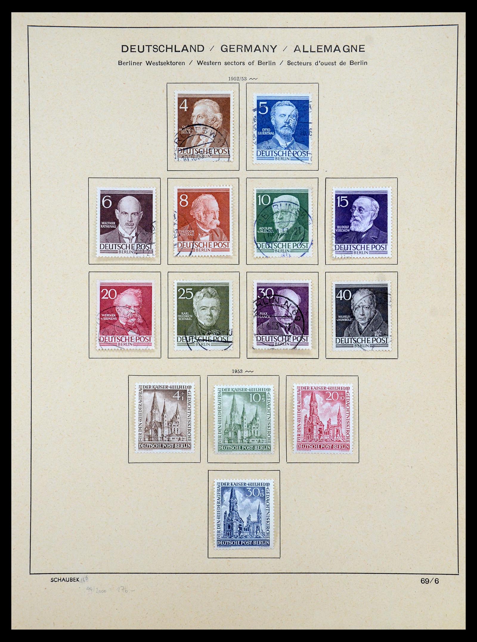 35344 008 - Postzegelverzameling 35344 Berlijn 1948-1990.
