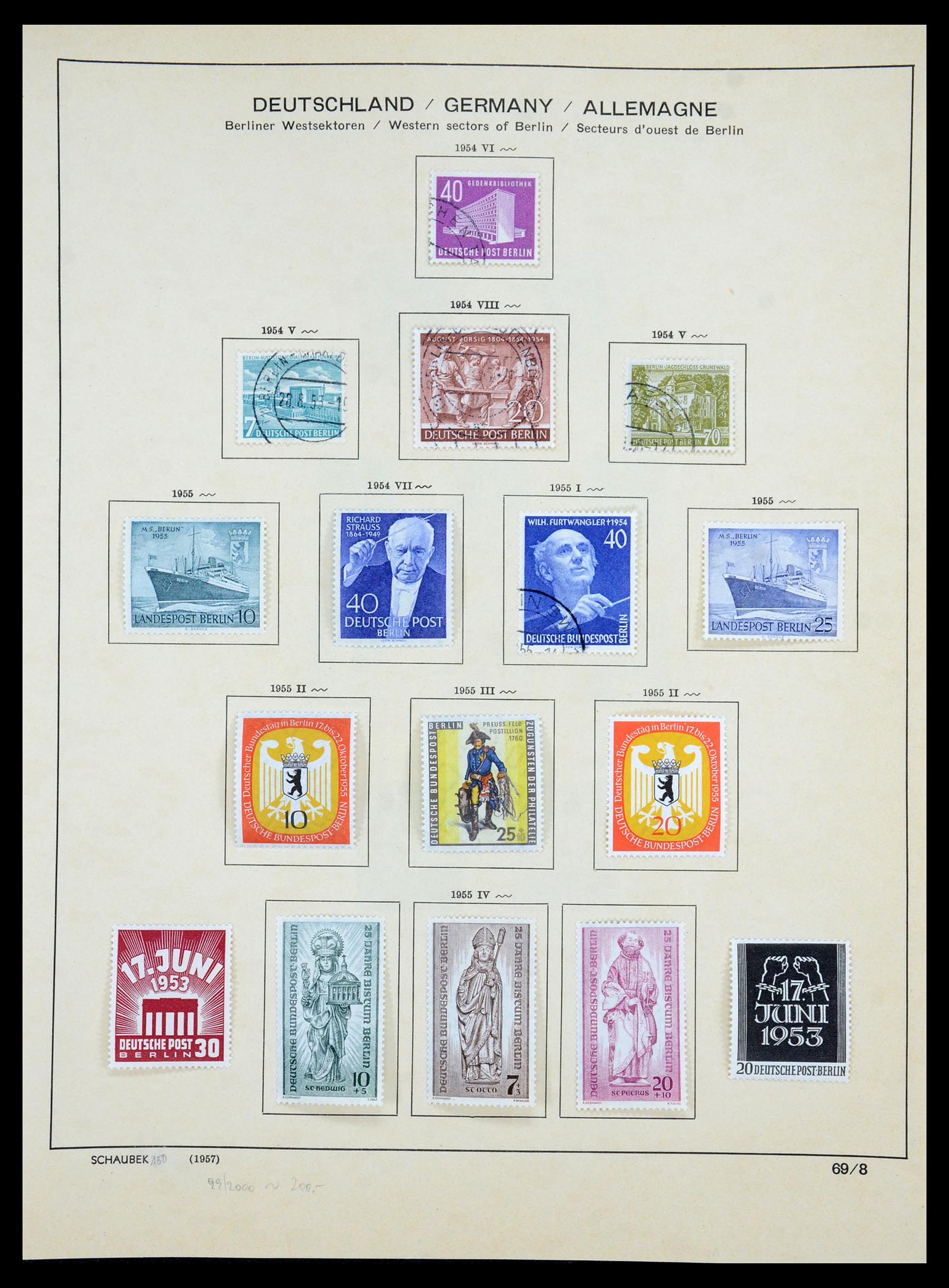 35344 011 - Postzegelverzameling 35344 Berlijn 1948-1990.