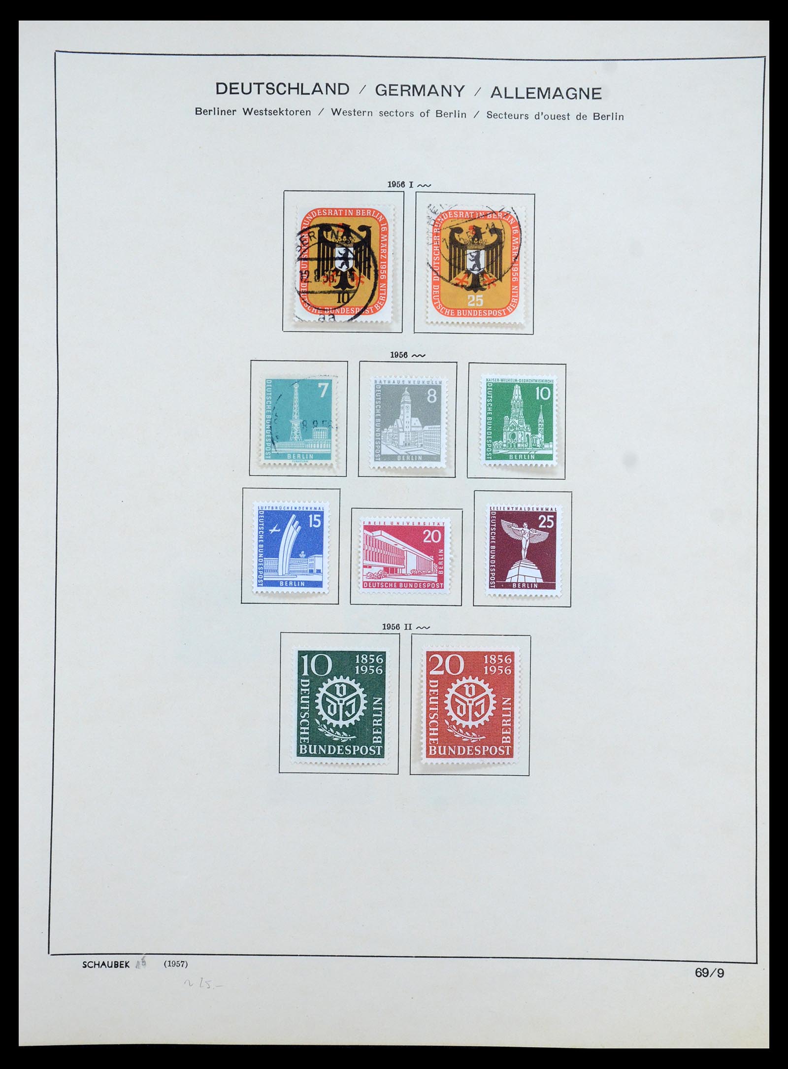 35344 012 - Postzegelverzameling 35344 Berlijn 1948-1990.