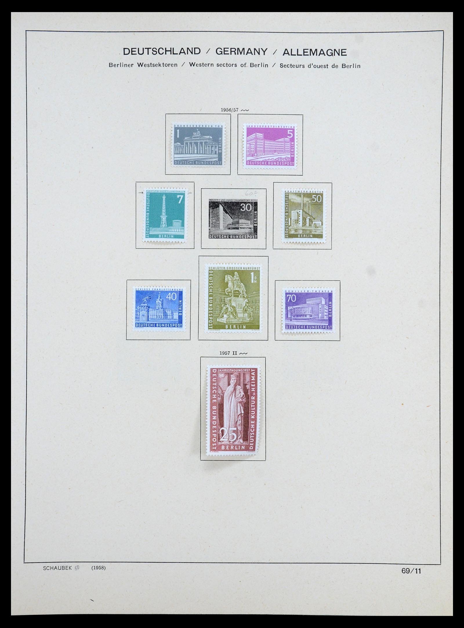 35344 014 - Postzegelverzameling 35344 Berlijn 1948-1990.