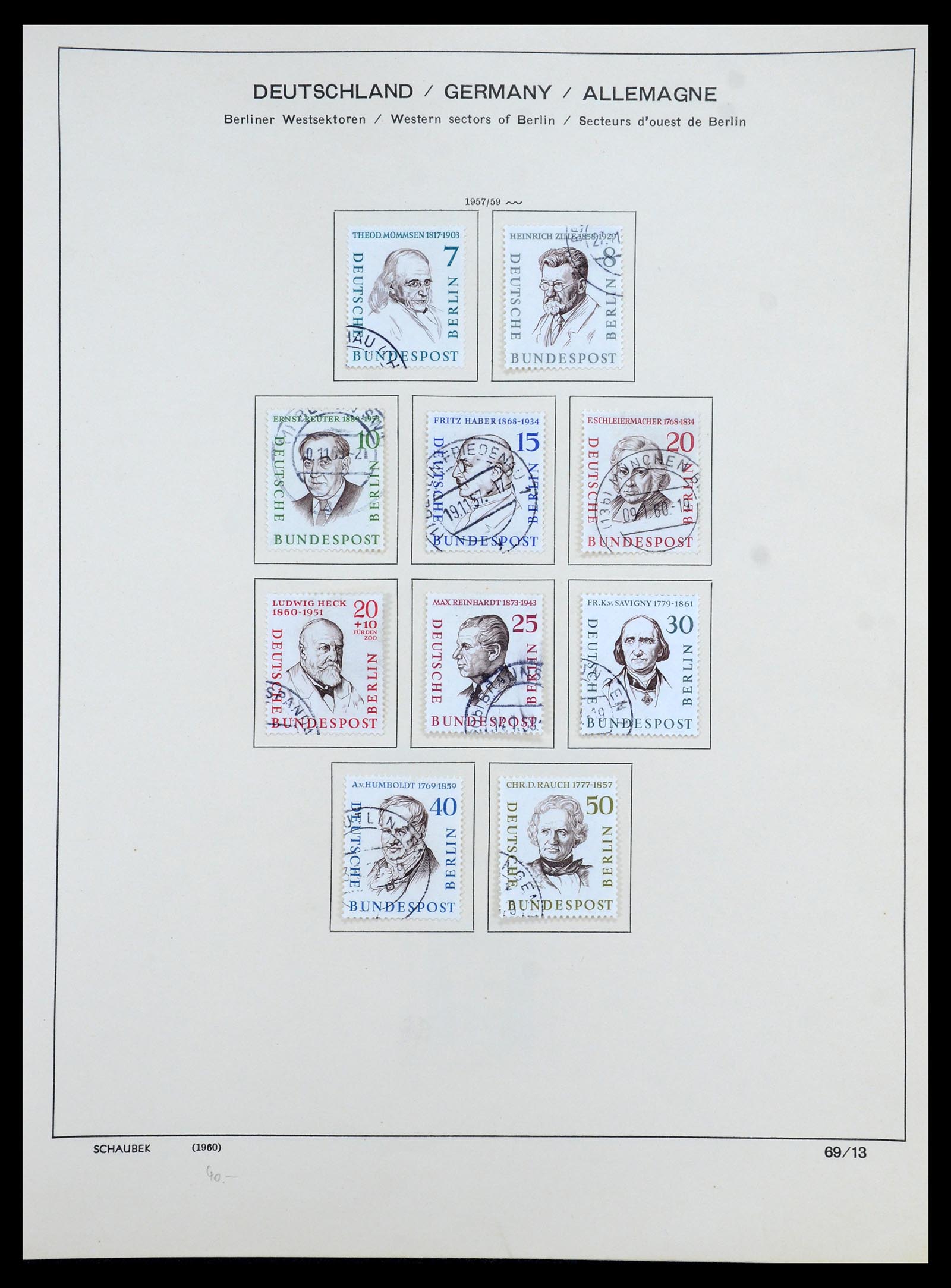 35344 018 - Postzegelverzameling 35344 Berlijn 1948-1990.
