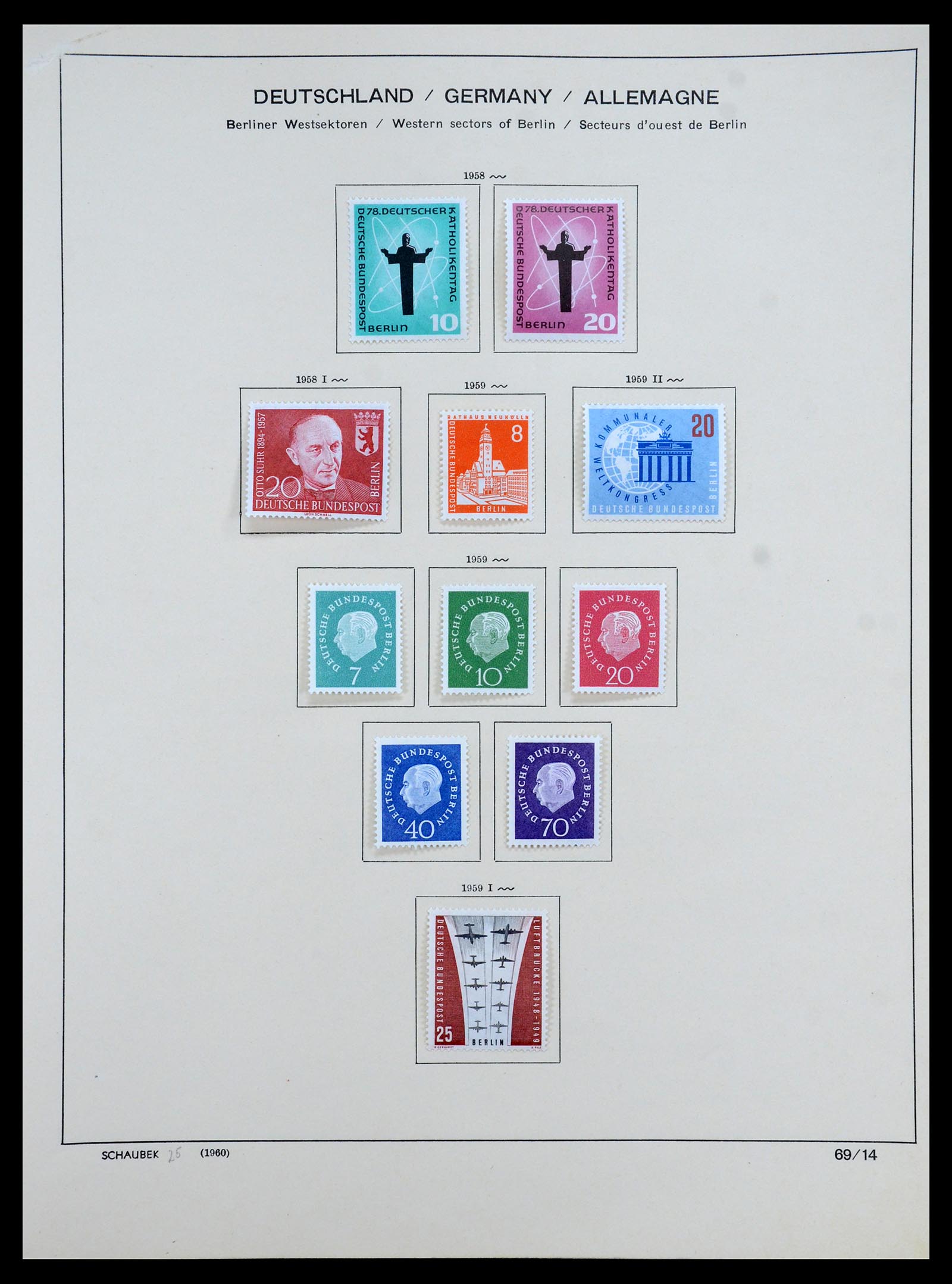 35344 019 - Postzegelverzameling 35344 Berlijn 1948-1990.