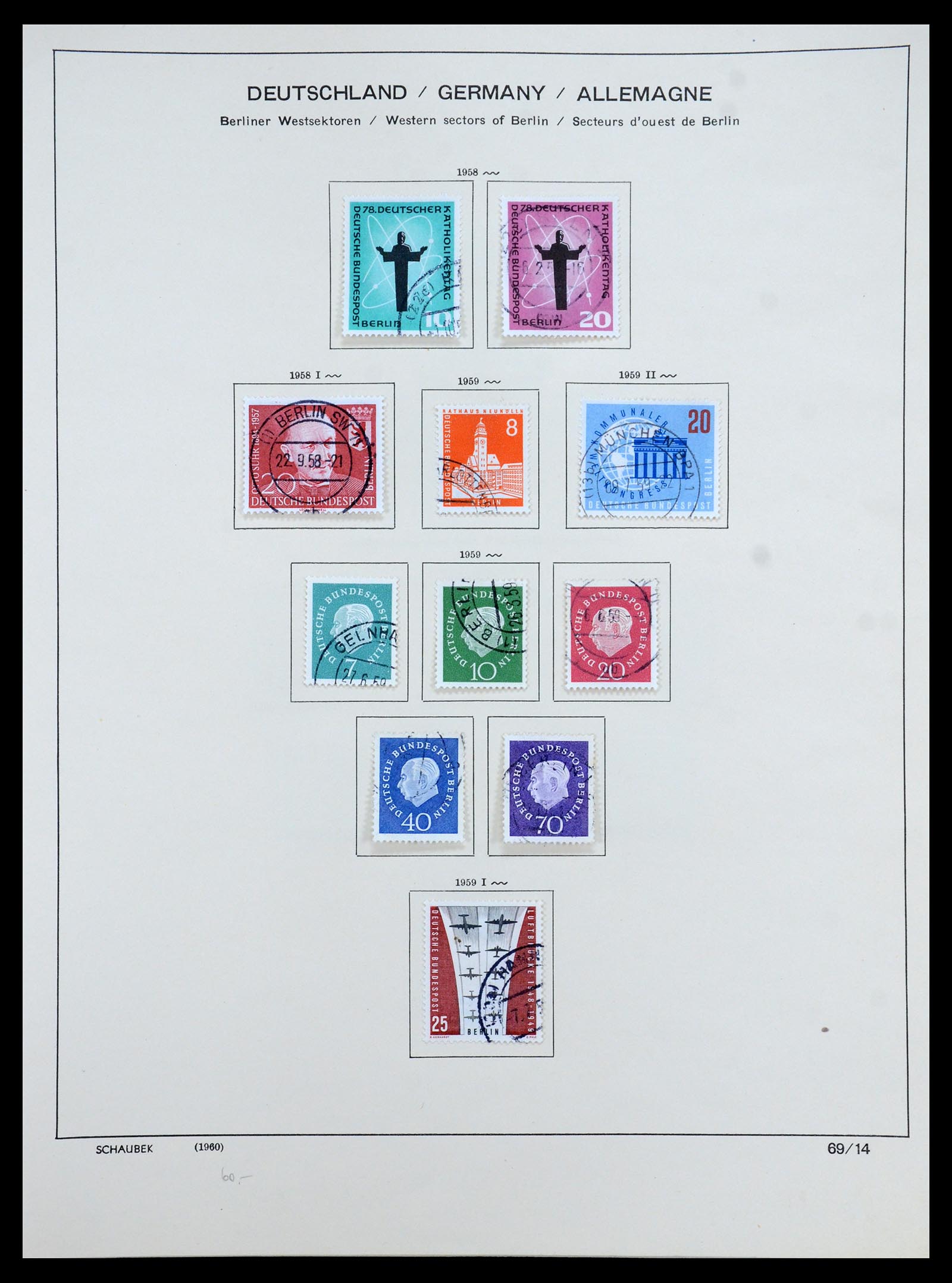 35344 020 - Postzegelverzameling 35344 Berlijn 1948-1990.