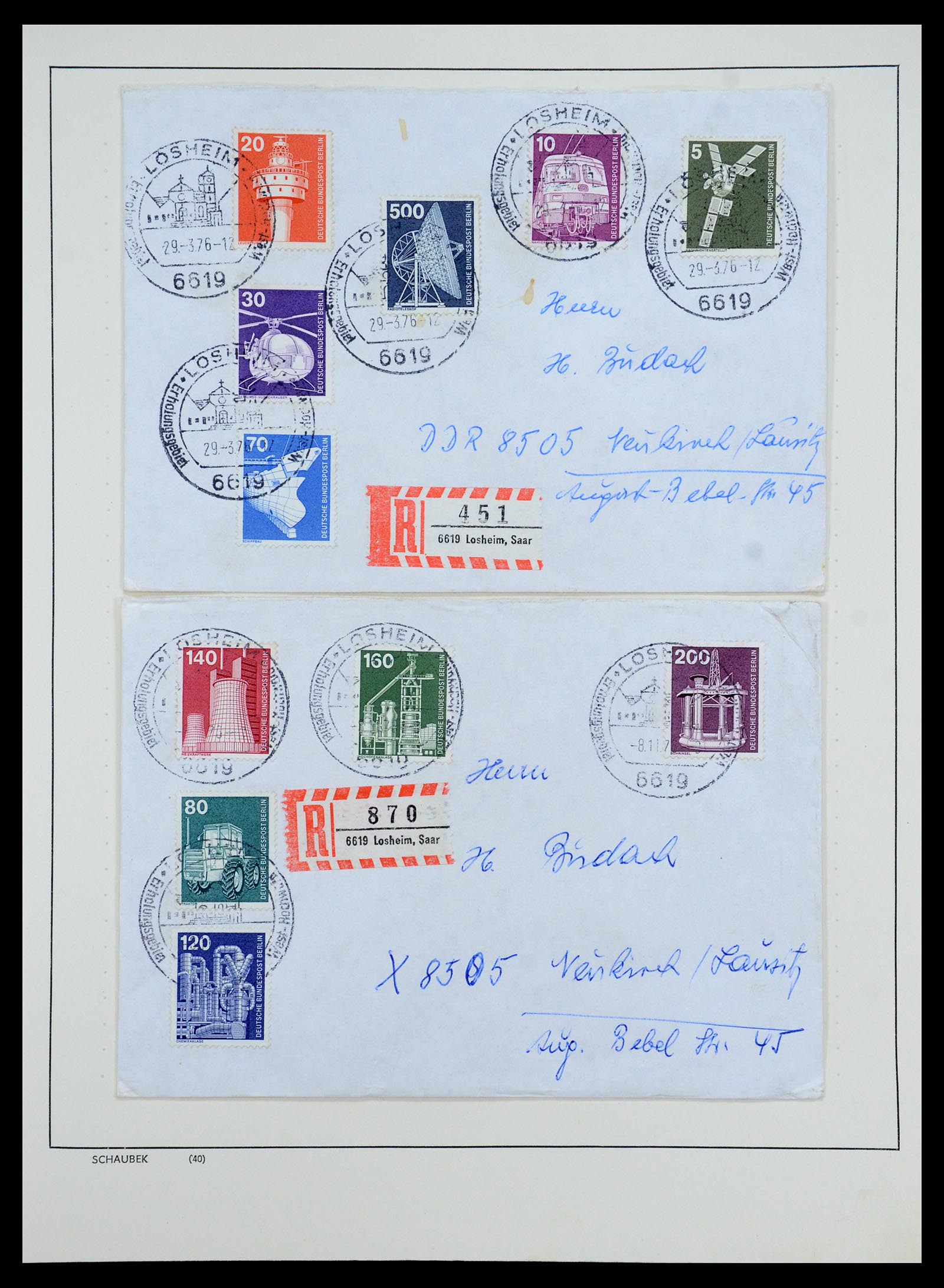 35344 076 - Stamp Collection 35344 Berlin 1948-1990.