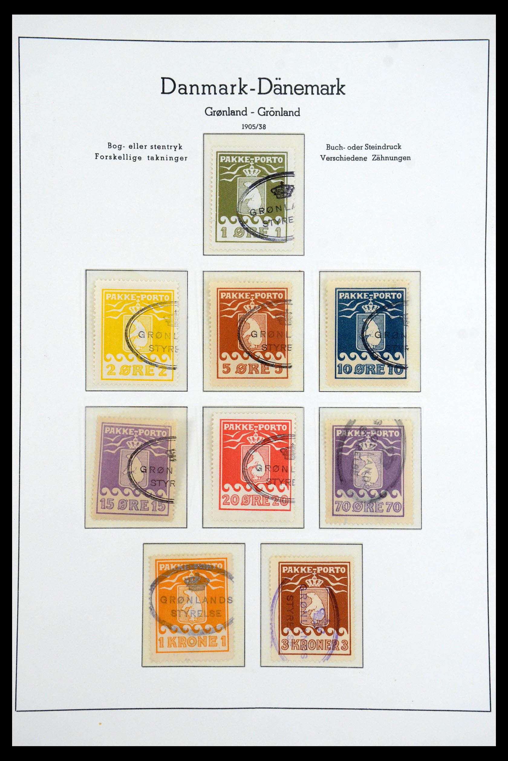 35347 001 - Postzegelverzameling 35347 Groenland 1905-2011.