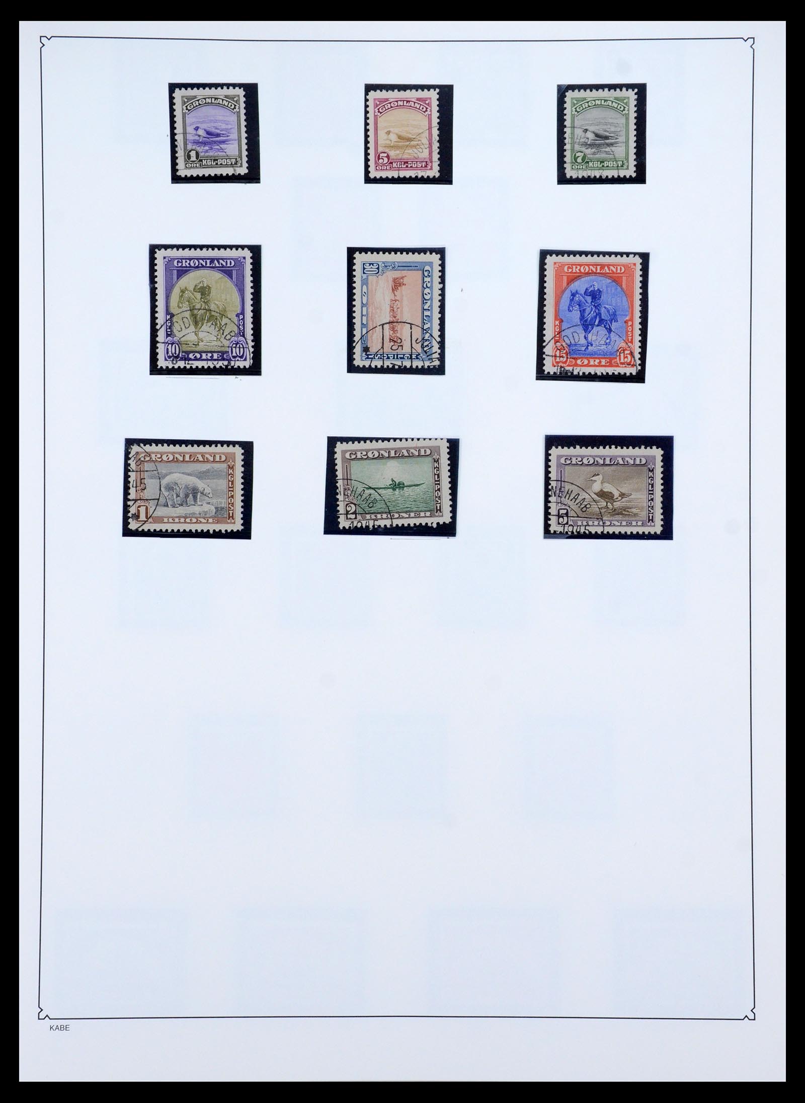 35347 002 - Postzegelverzameling 35347 Groenland 1905-2011.