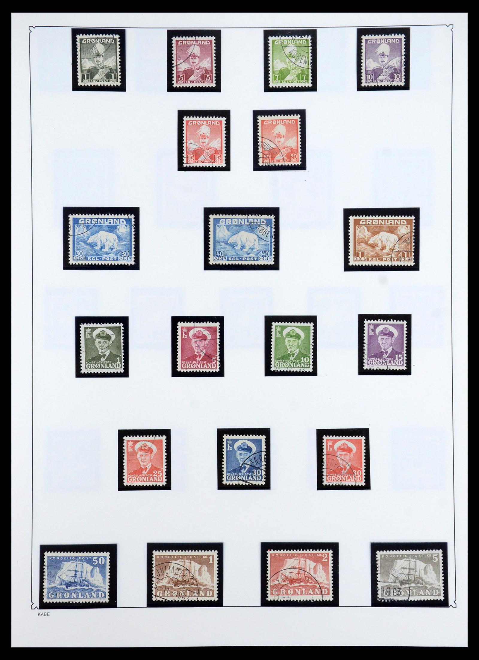 35347 003 - Postzegelverzameling 35347 Groenland 1905-2011.