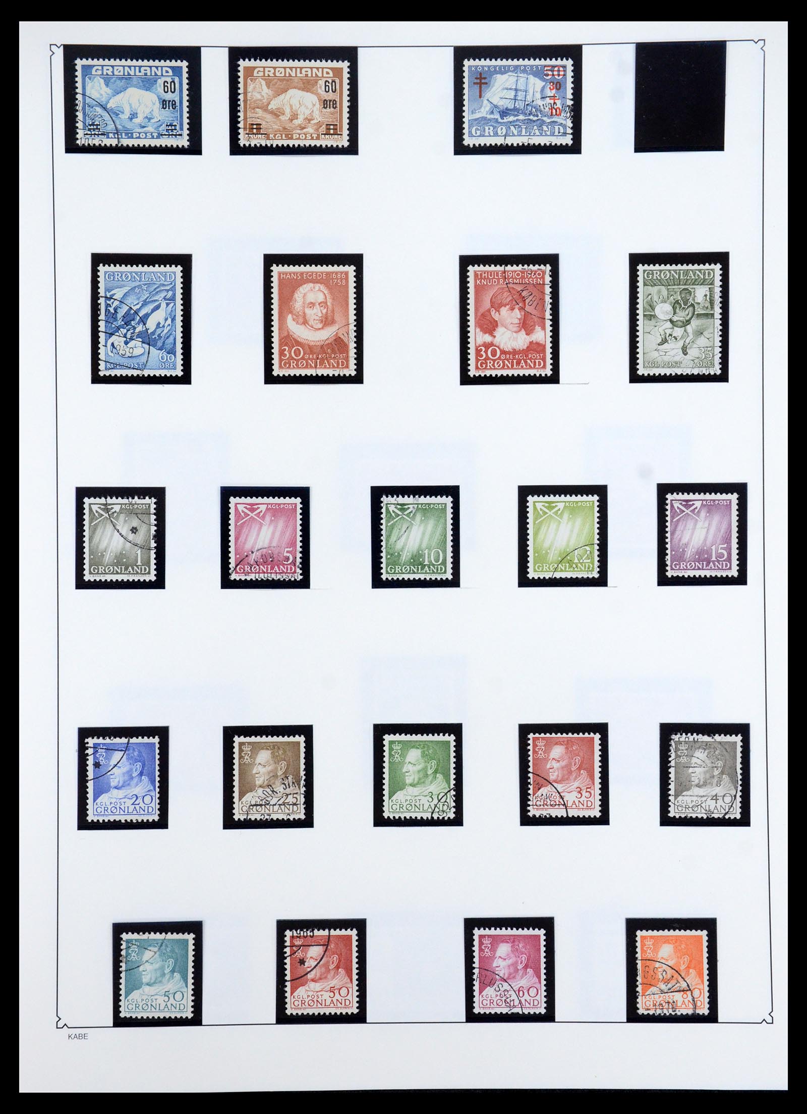 35347 004 - Postzegelverzameling 35347 Groenland 1905-2011.