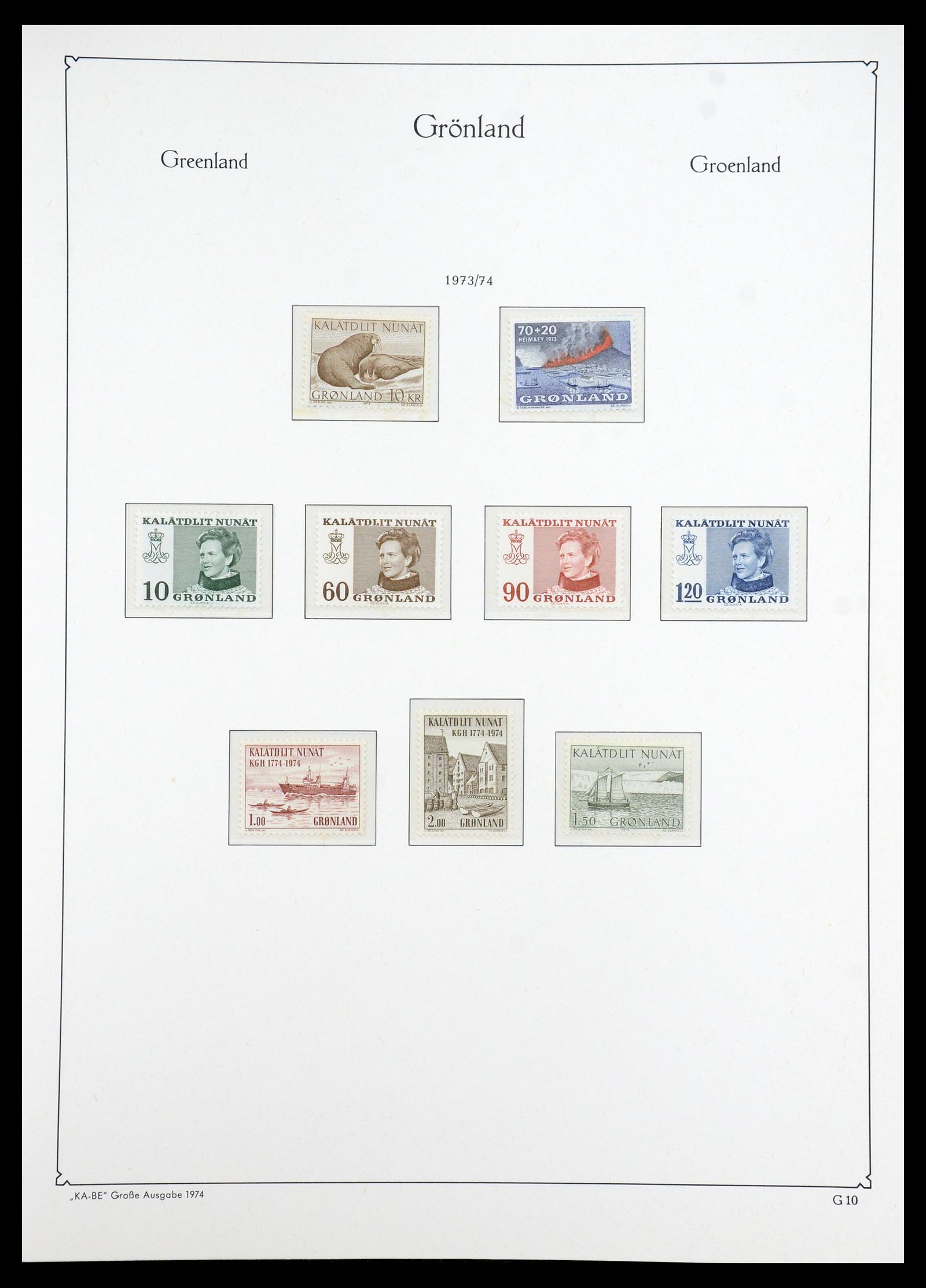 35347 009 - Postzegelverzameling 35347 Groenland 1905-2011.