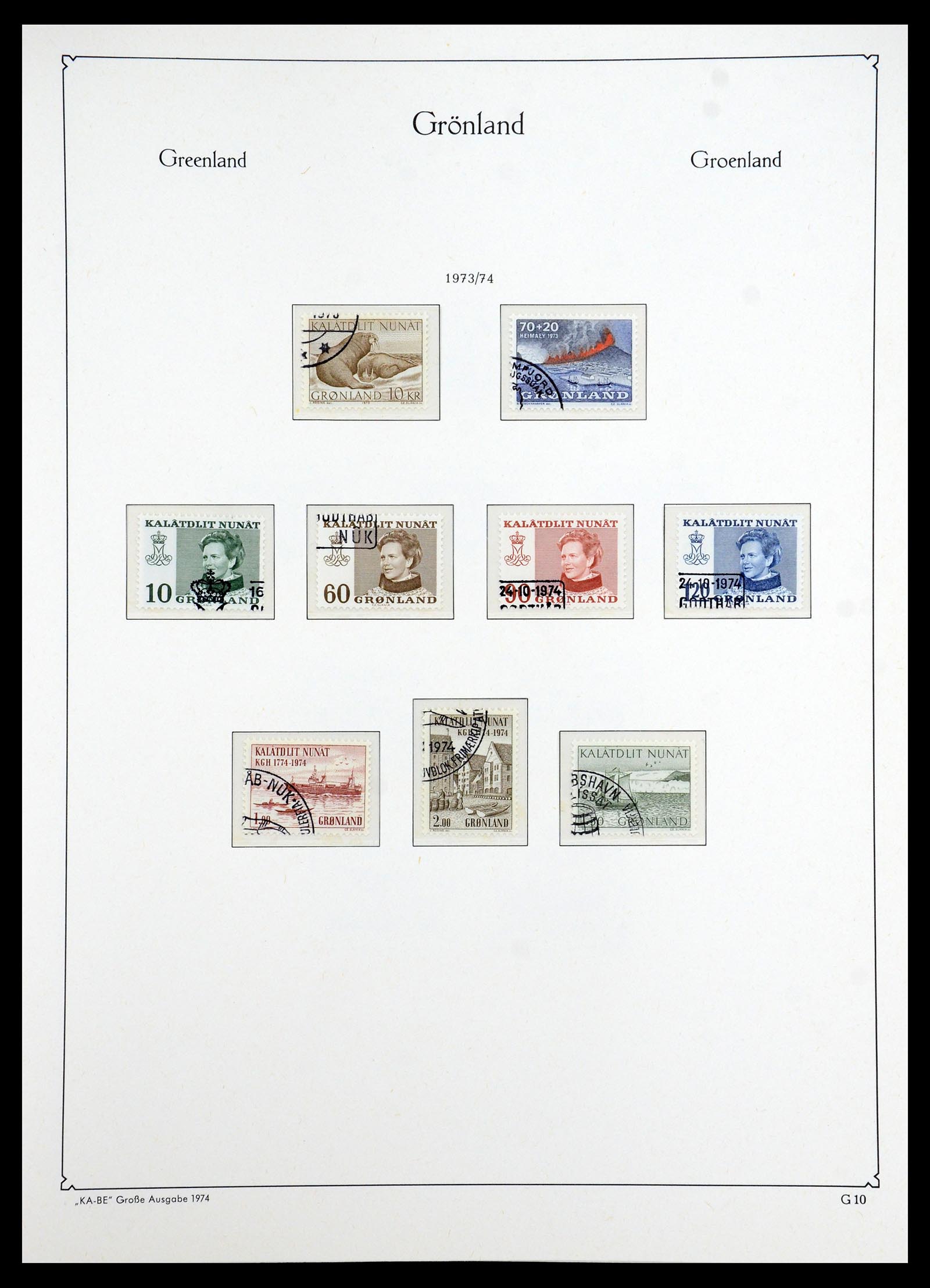 35347 010 - Stamp Collection 35347 Greenland 1905-2011.
