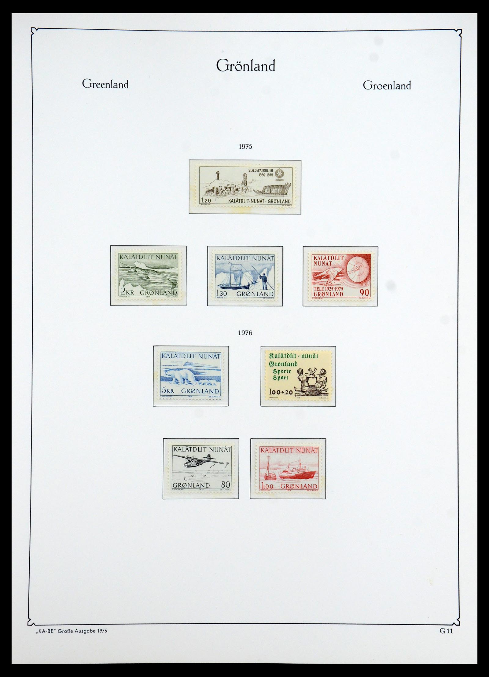 35347 011 - Postzegelverzameling 35347 Groenland 1905-2011.