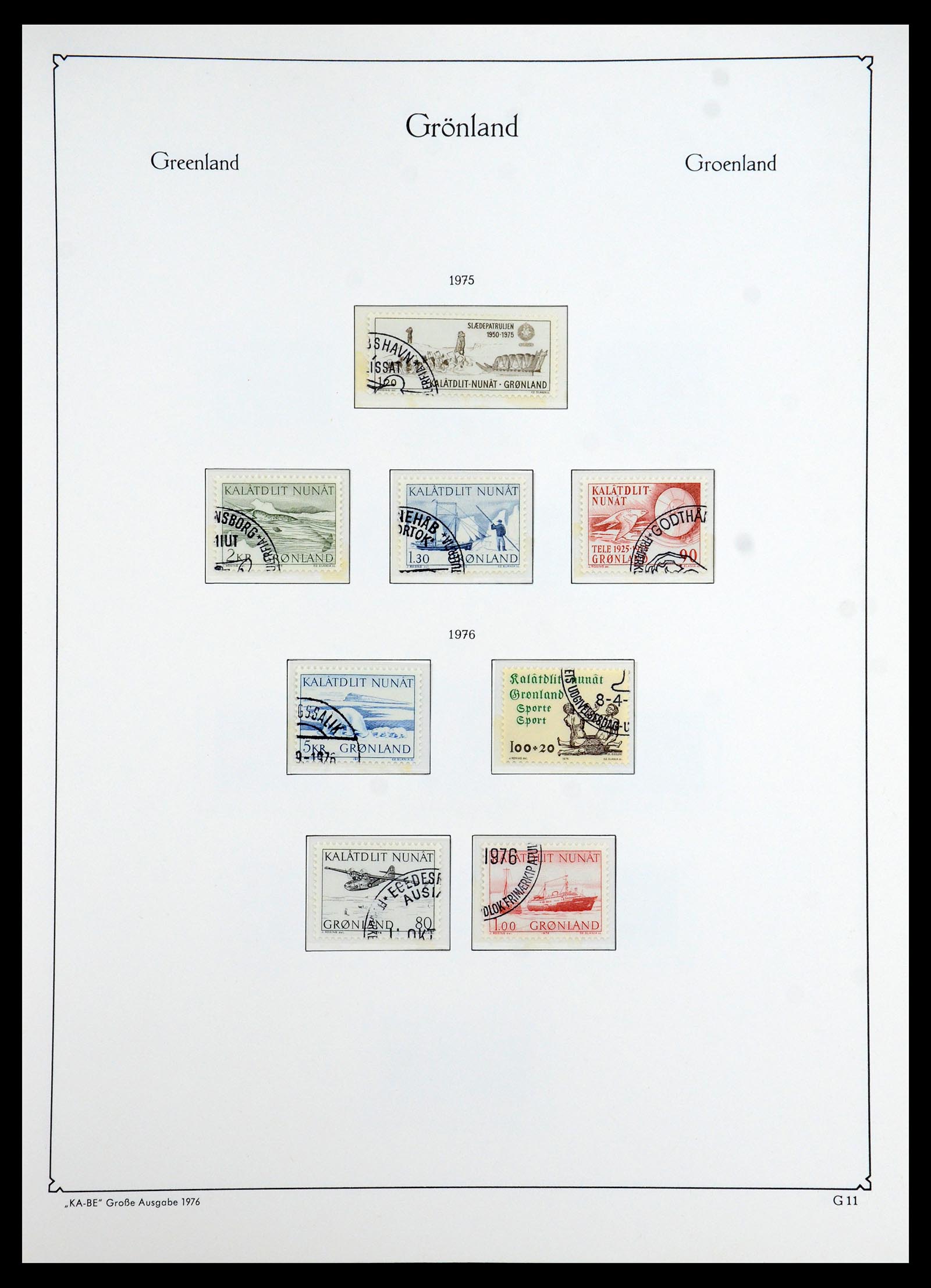 35347 012 - Postzegelverzameling 35347 Groenland 1905-2011.