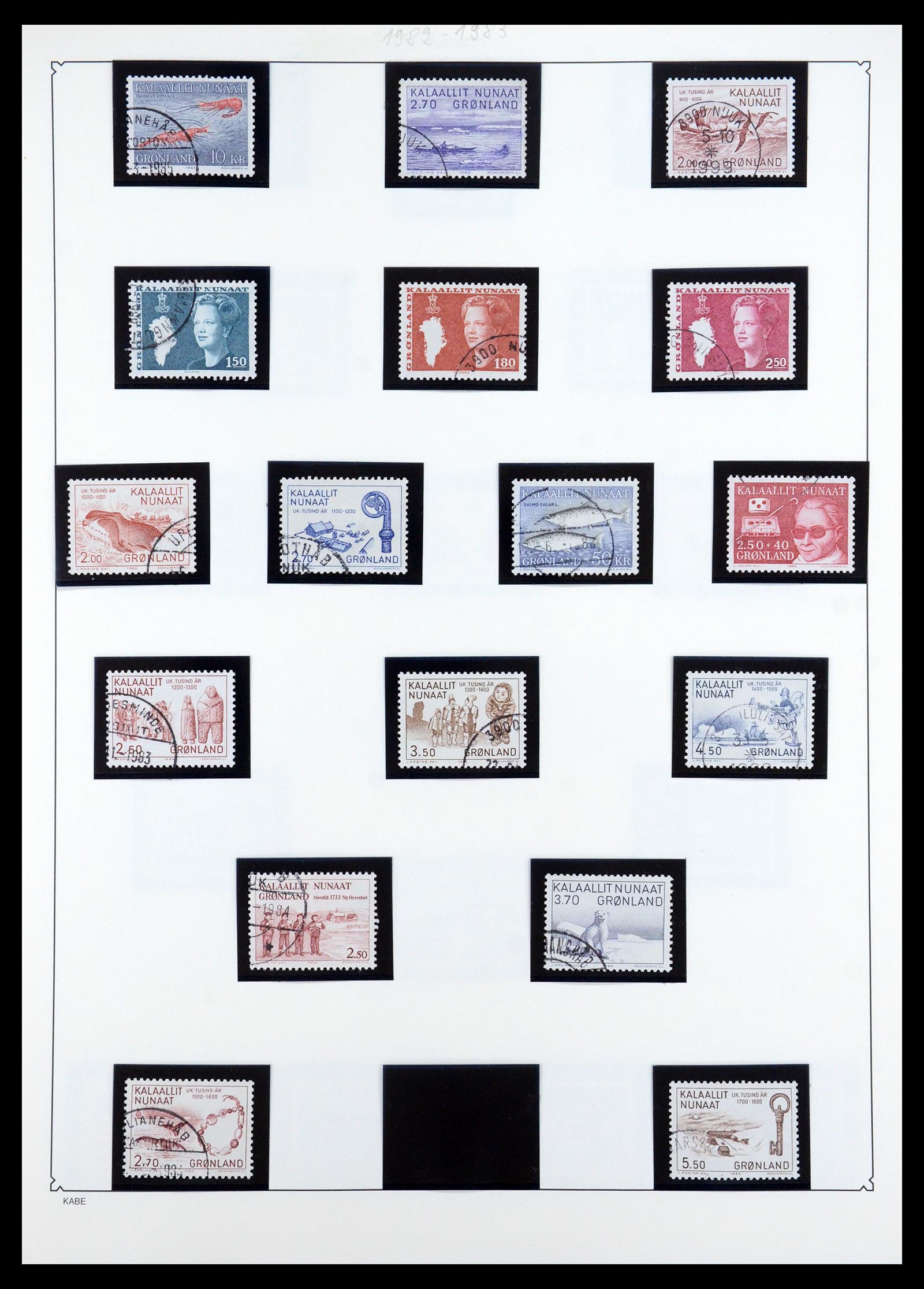35347 018 - Postzegelverzameling 35347 Groenland 1905-2011.