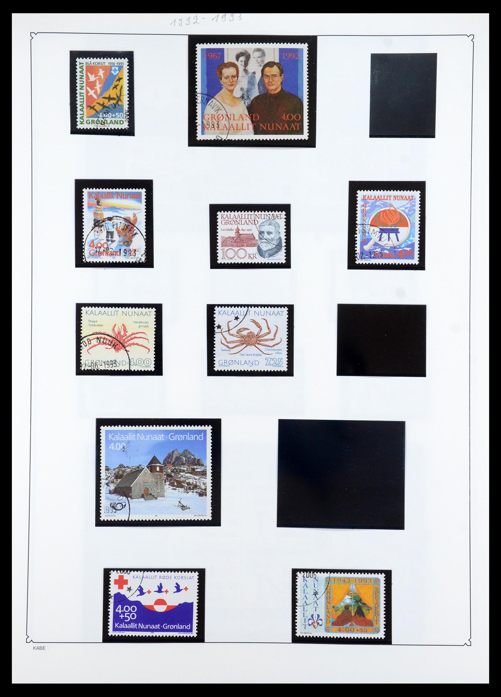 35347 025 - Postzegelverzameling 35347 Groenland 1905-2011.