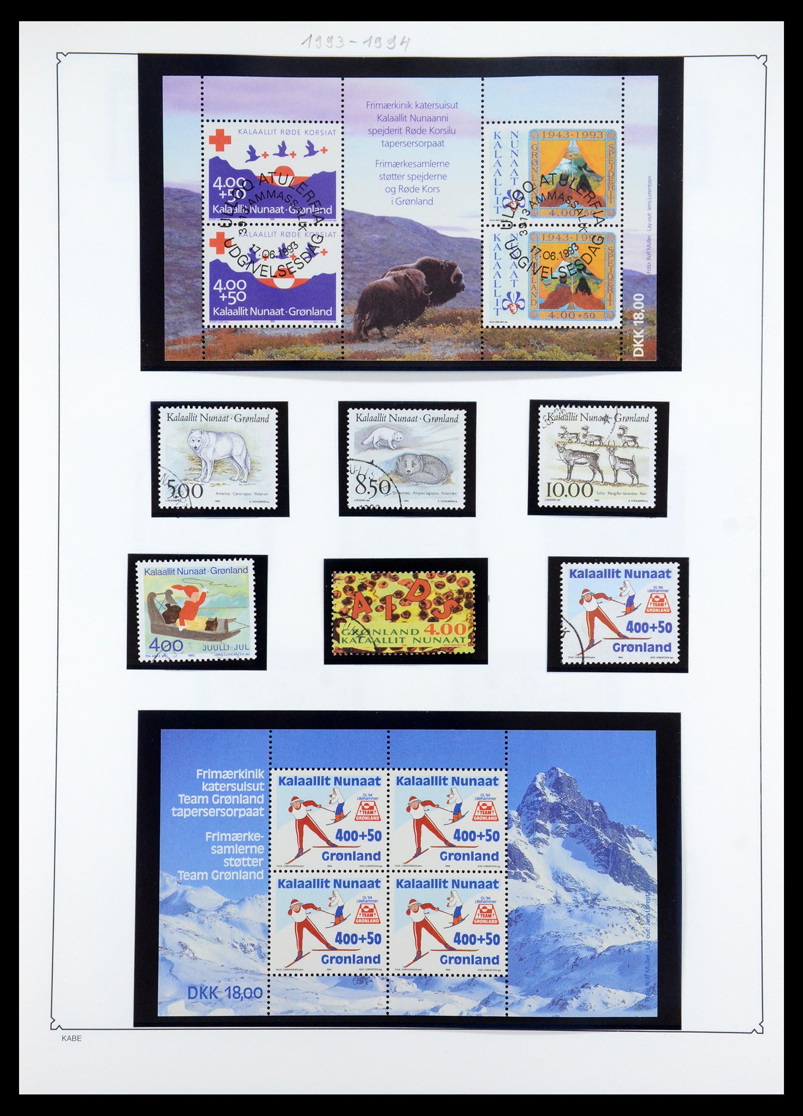 35347 026 - Postzegelverzameling 35347 Groenland 1905-2011.