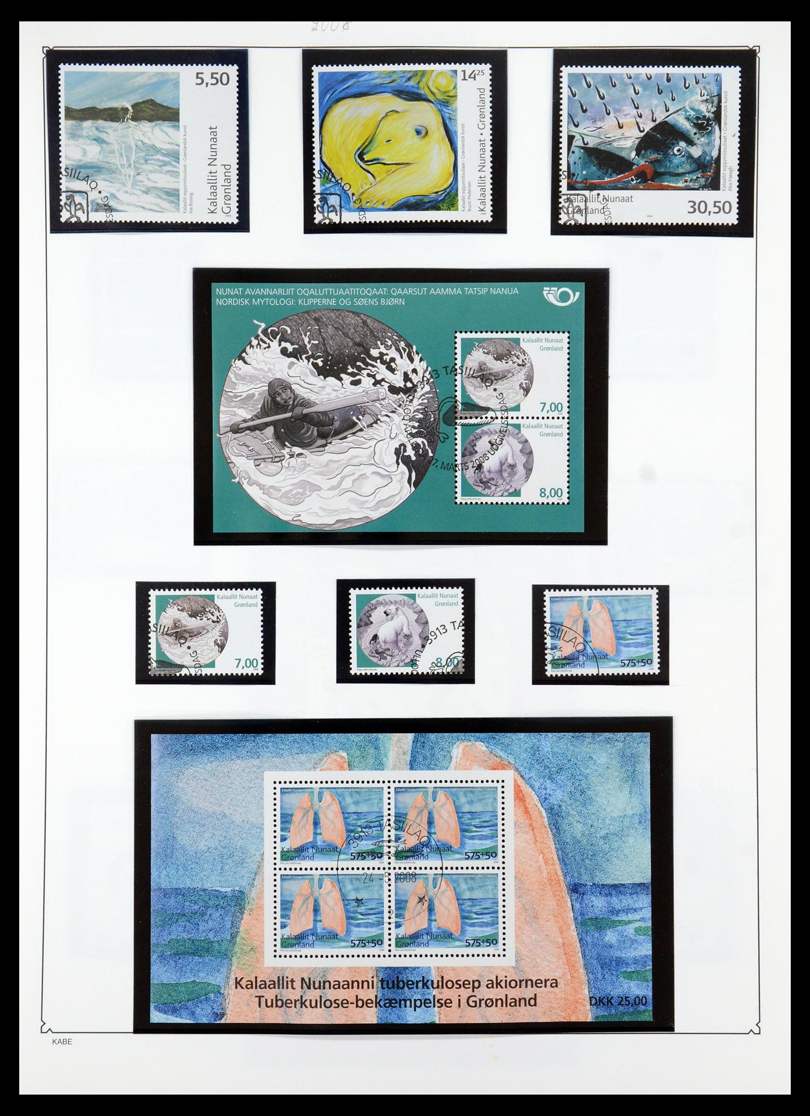 35347 040 - Postzegelverzameling 35347 Groenland 1905-2011.