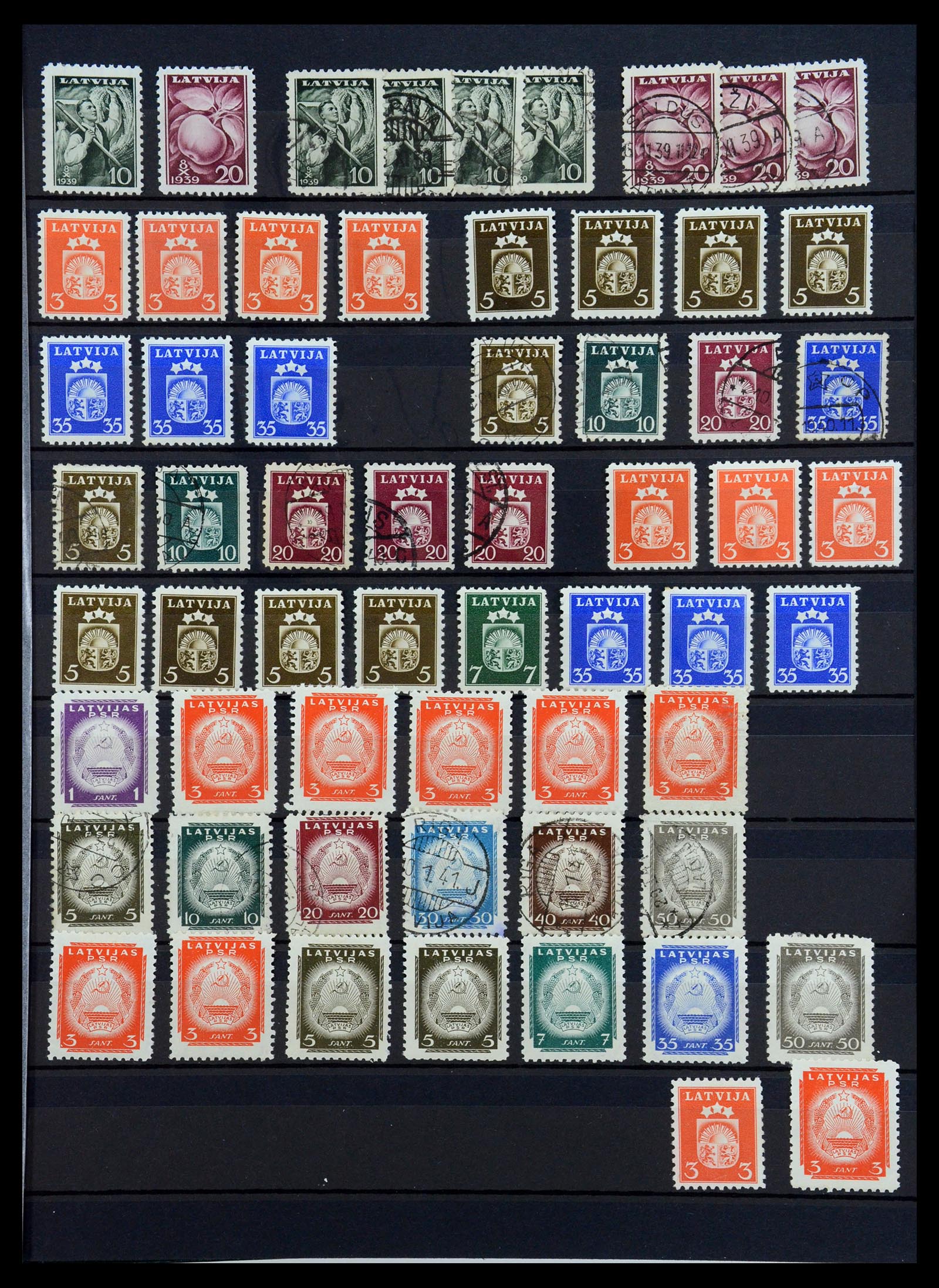 35348 034 - Postzegelverzameling 35348 Baltische Staten 1918-2019!