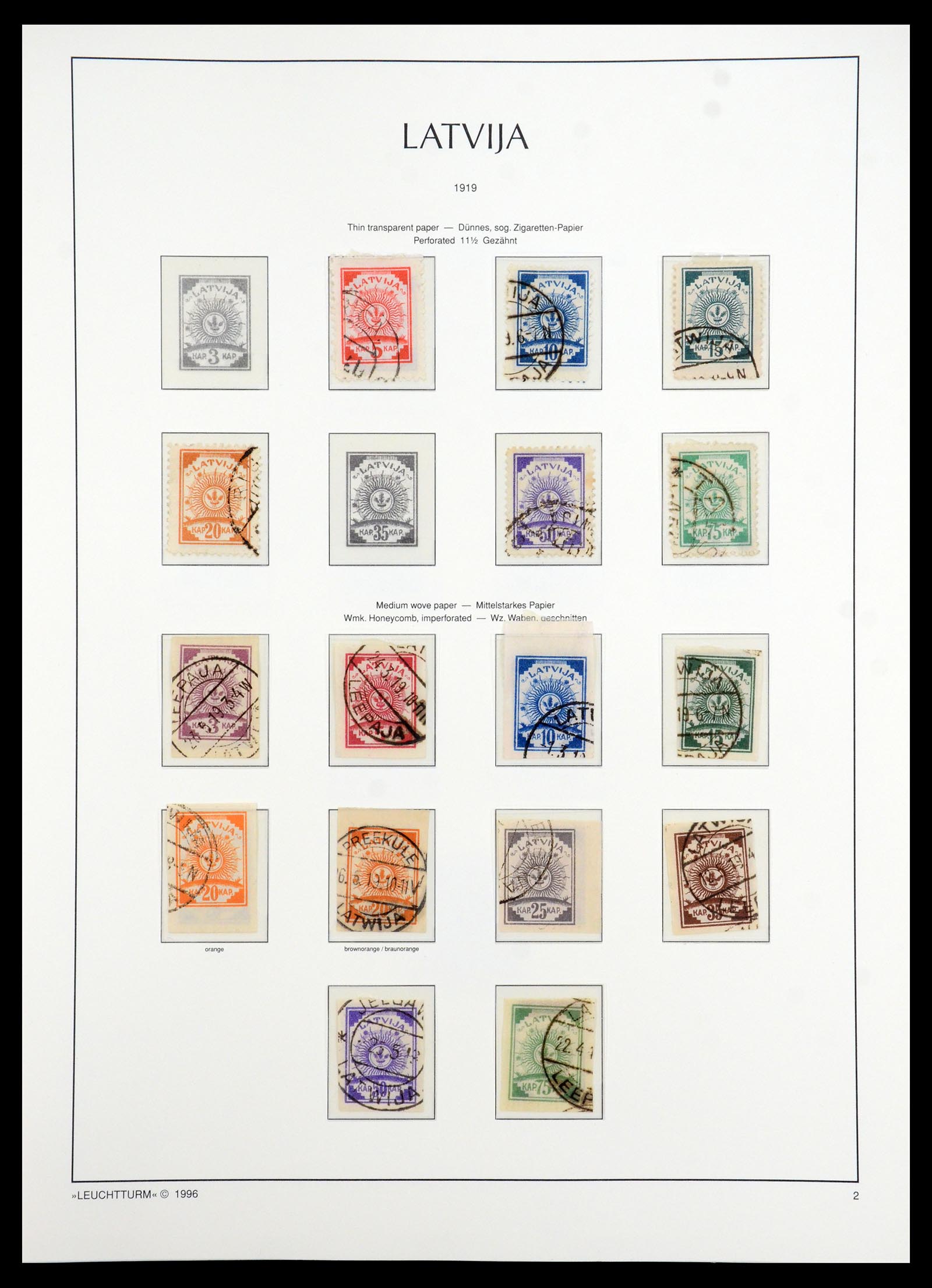 35349 002 - Postzegelverzameling 35349 Baltische Staten 1918-1940.