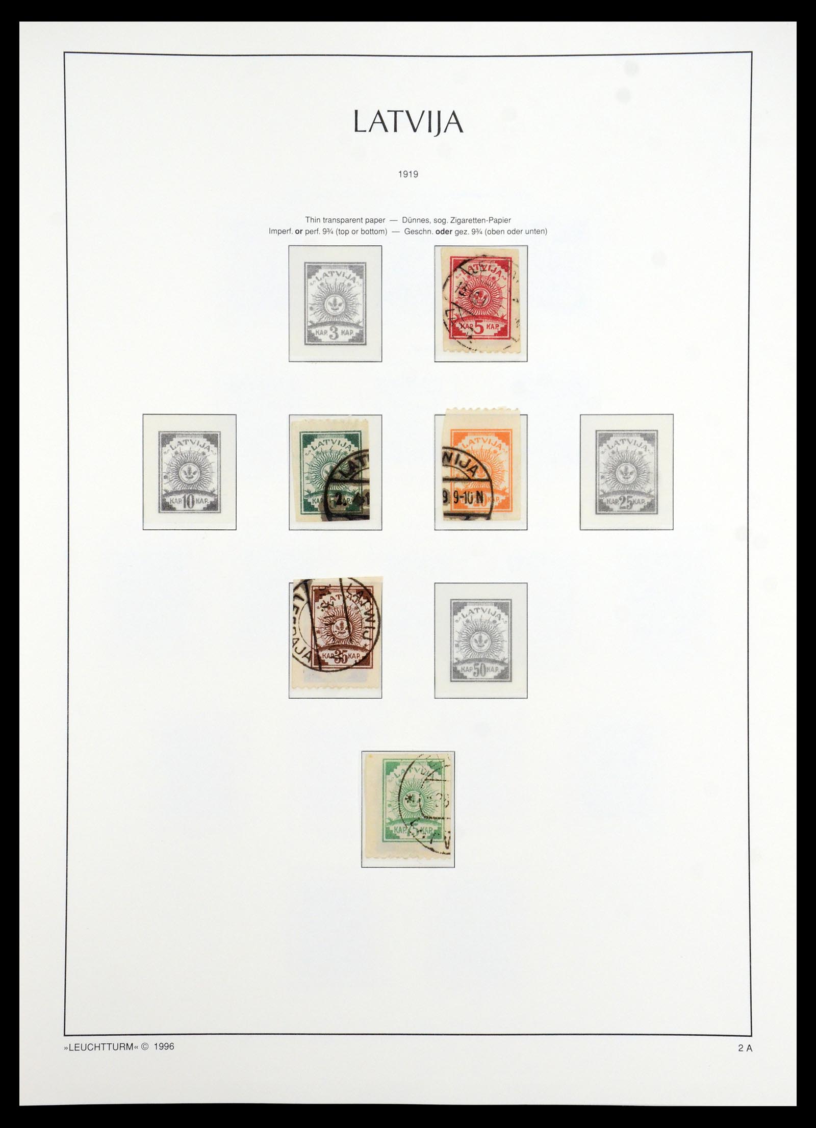 35349 003 - Postzegelverzameling 35349 Baltische Staten 1918-1940.