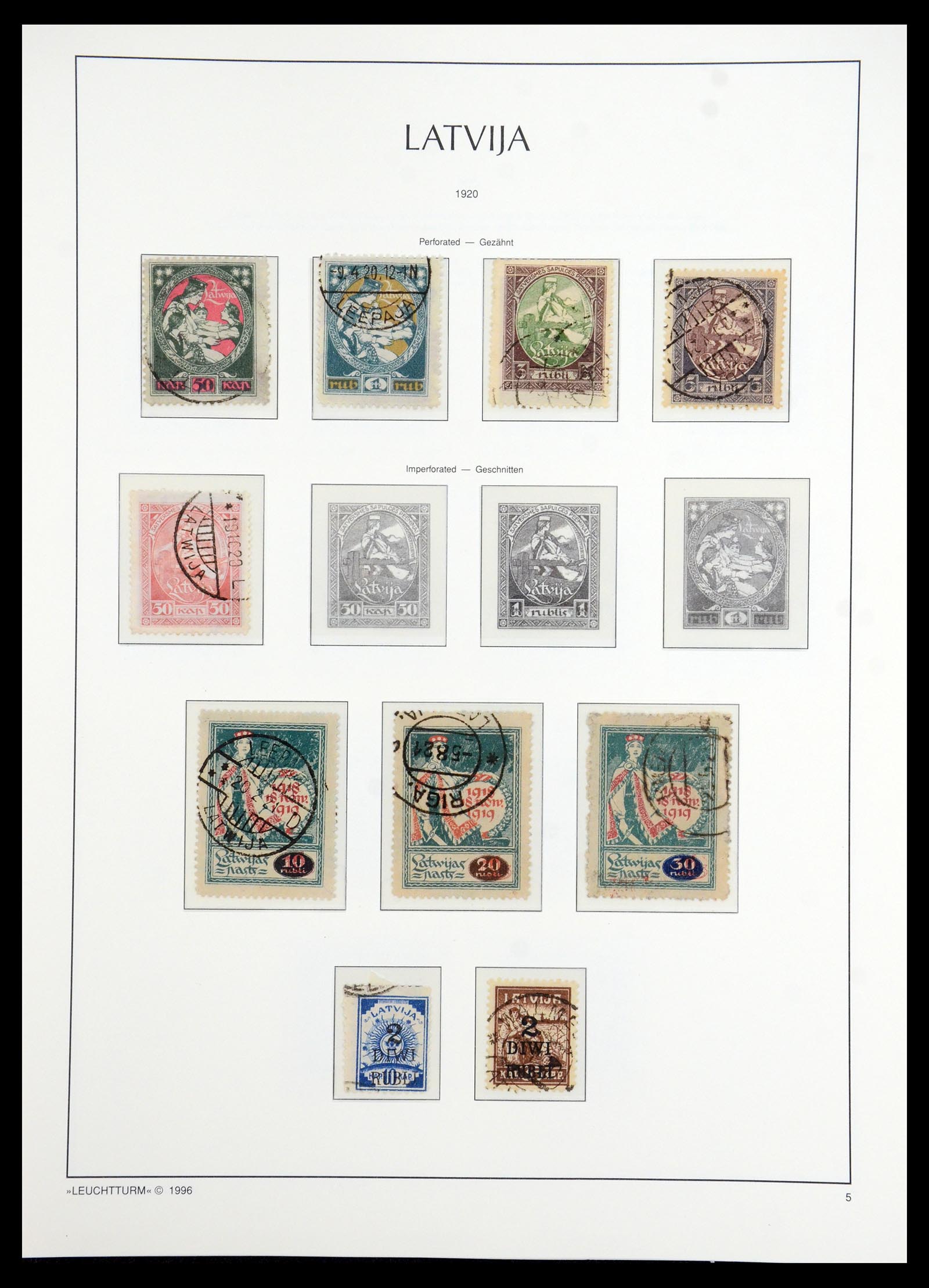 35349 006 - Postzegelverzameling 35349 Baltische Staten 1918-1940.