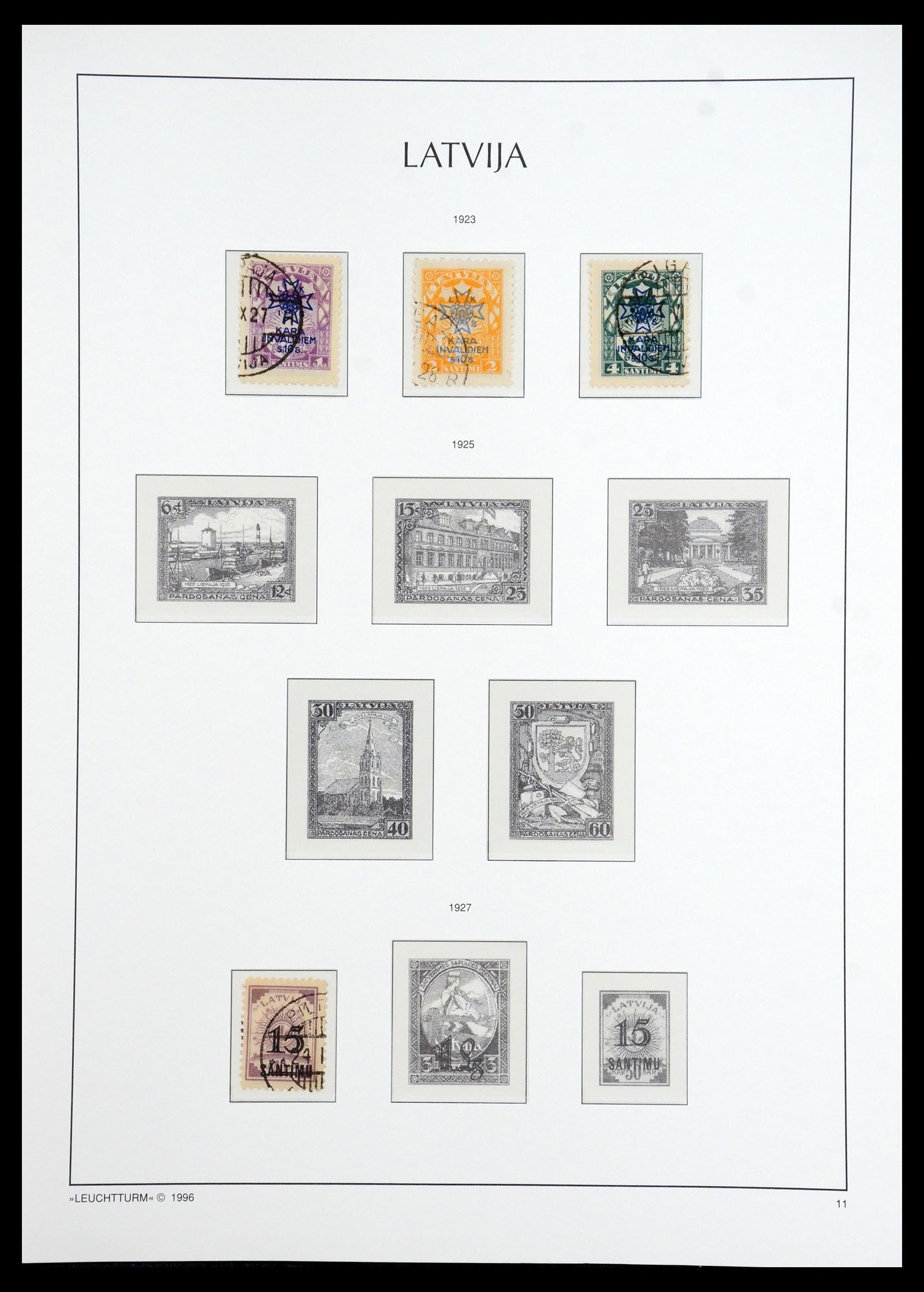 35349 012 - Postzegelverzameling 35349 Baltische Staten 1918-1940.