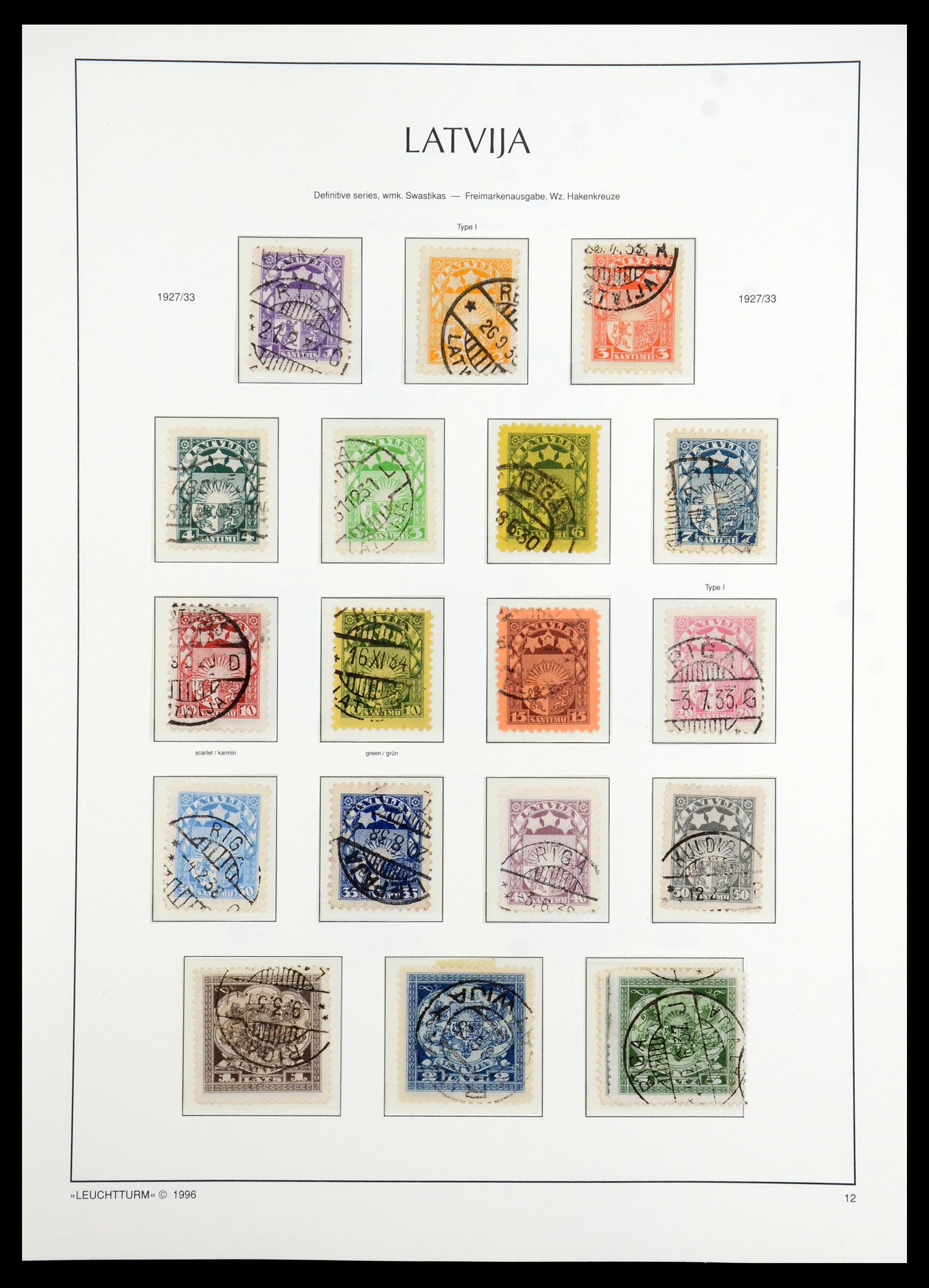 35349 013 - Postzegelverzameling 35349 Baltische Staten 1918-1940.