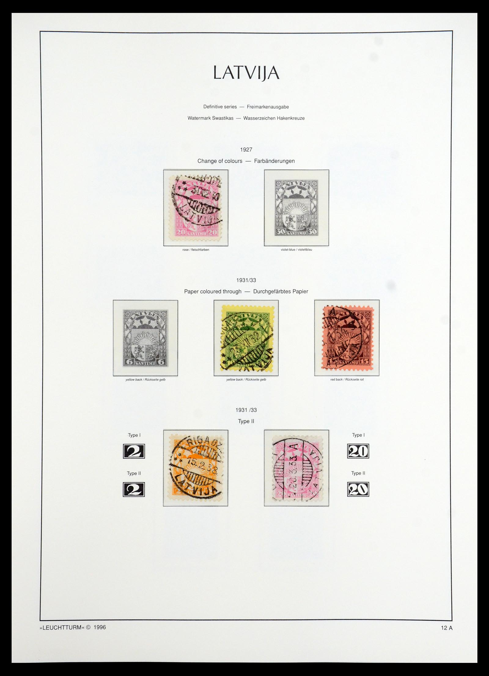 35349 014 - Postzegelverzameling 35349 Baltische Staten 1918-1940.