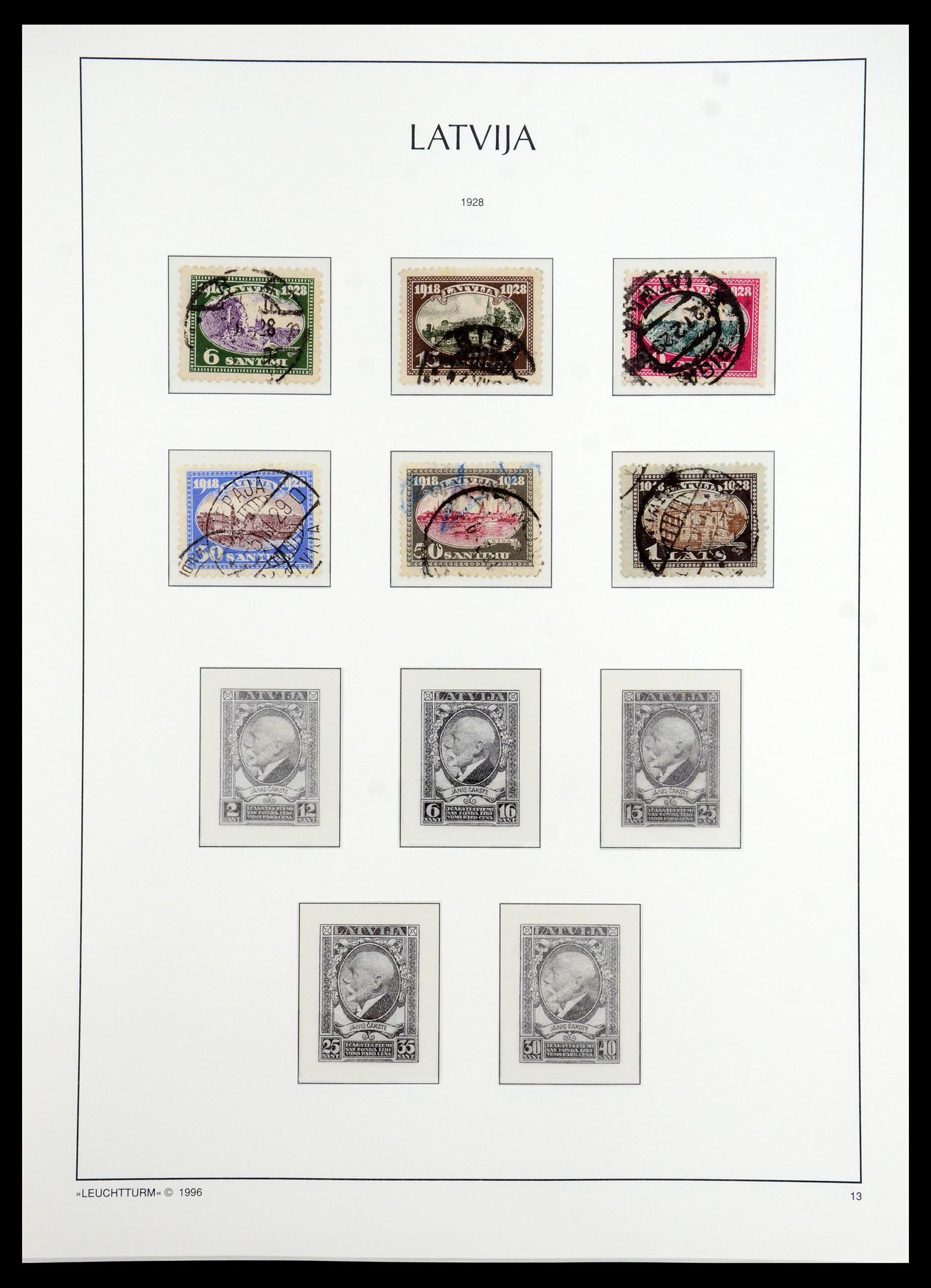 35349 015 - Postzegelverzameling 35349 Baltische Staten 1918-1940.